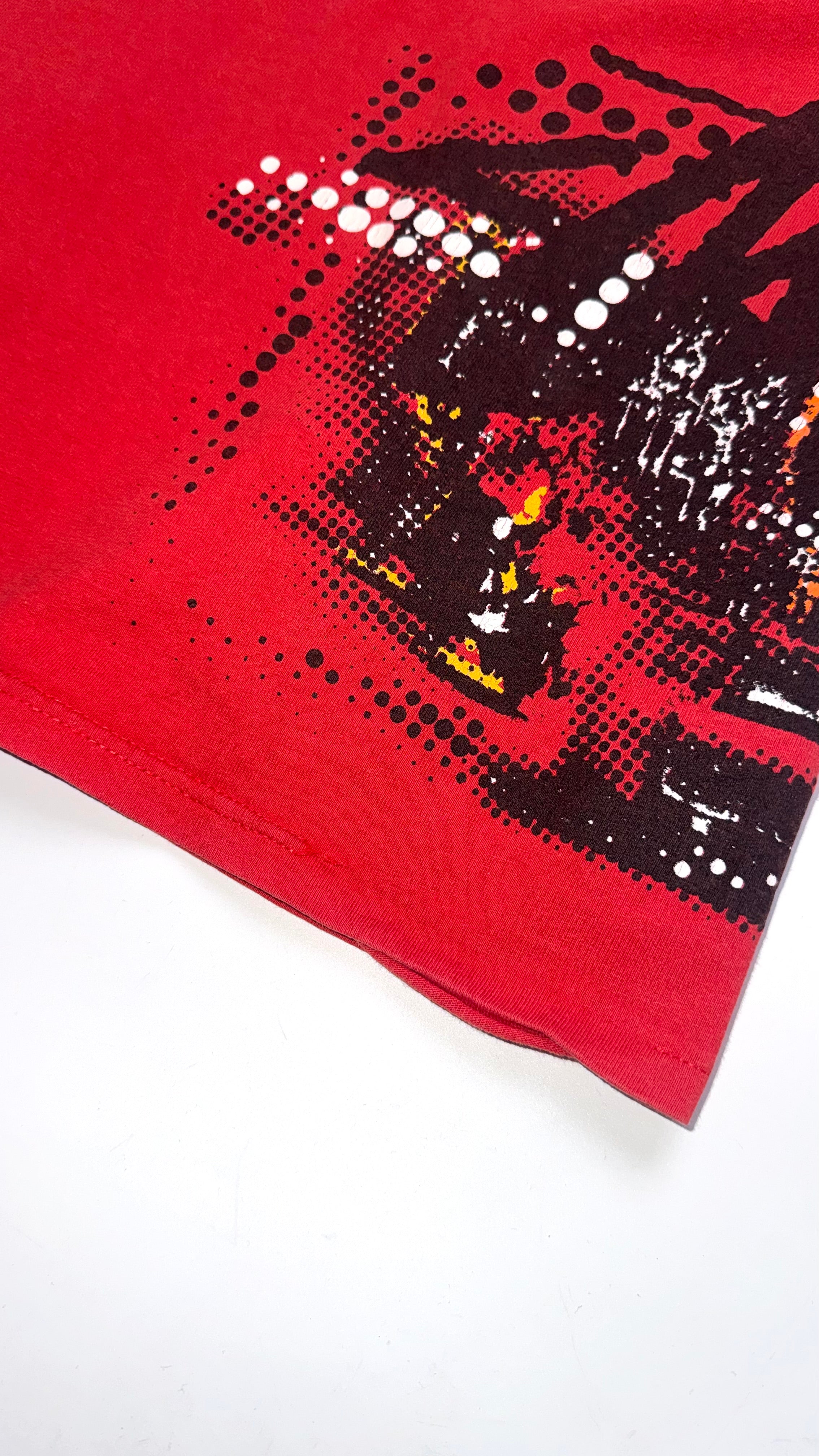 90s Red Stussy Graphic T Shirt
