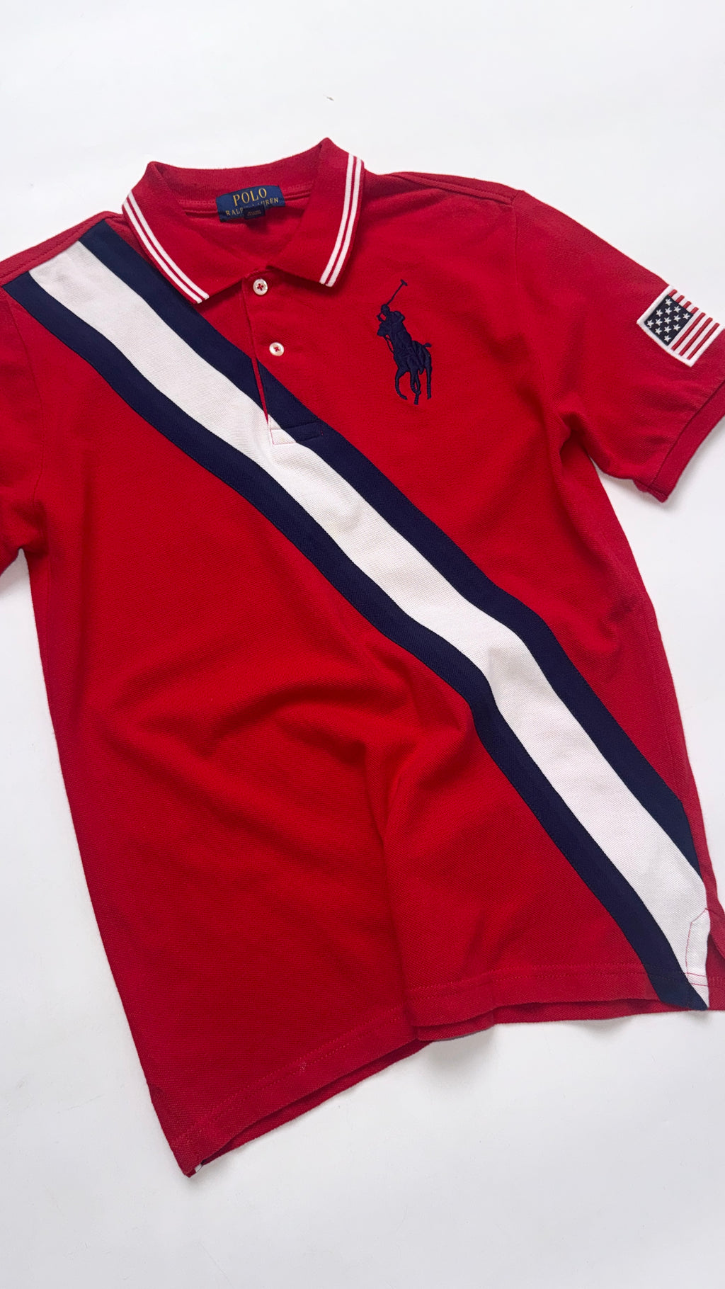 2000s Ralph Lauren Red “USA” Polo Tee