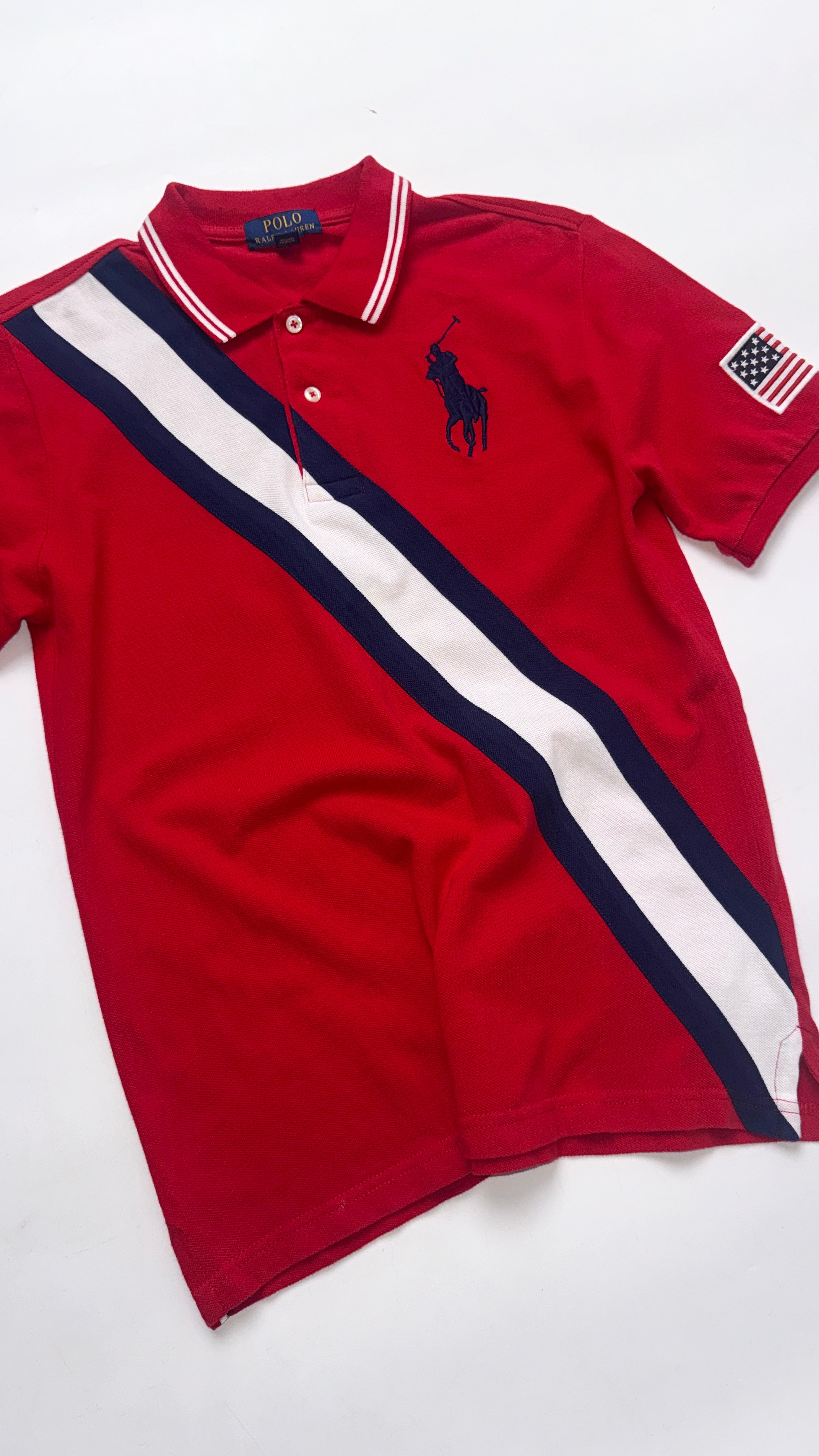 2000s Ralph Lauren Red “USA” Polo Tee