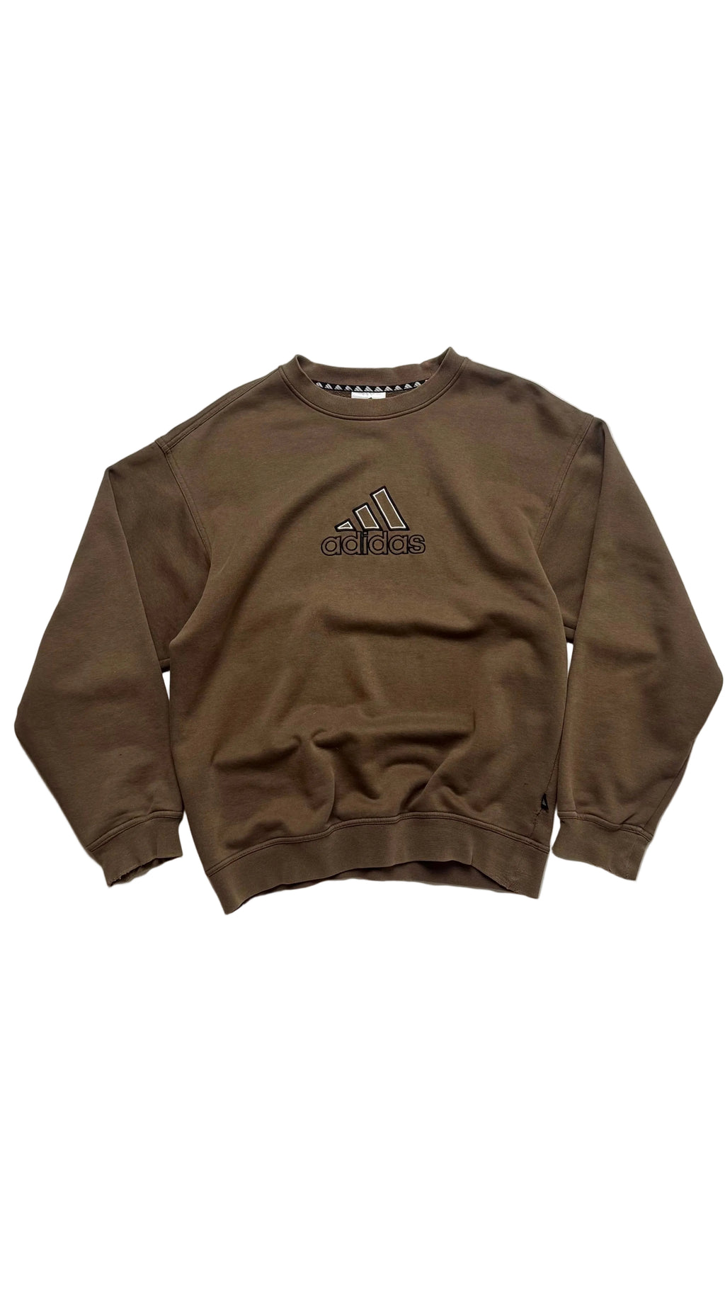 Adidas καφέ κρουαζέ λαιμόκοψη αρχές δεκαετίας 2000