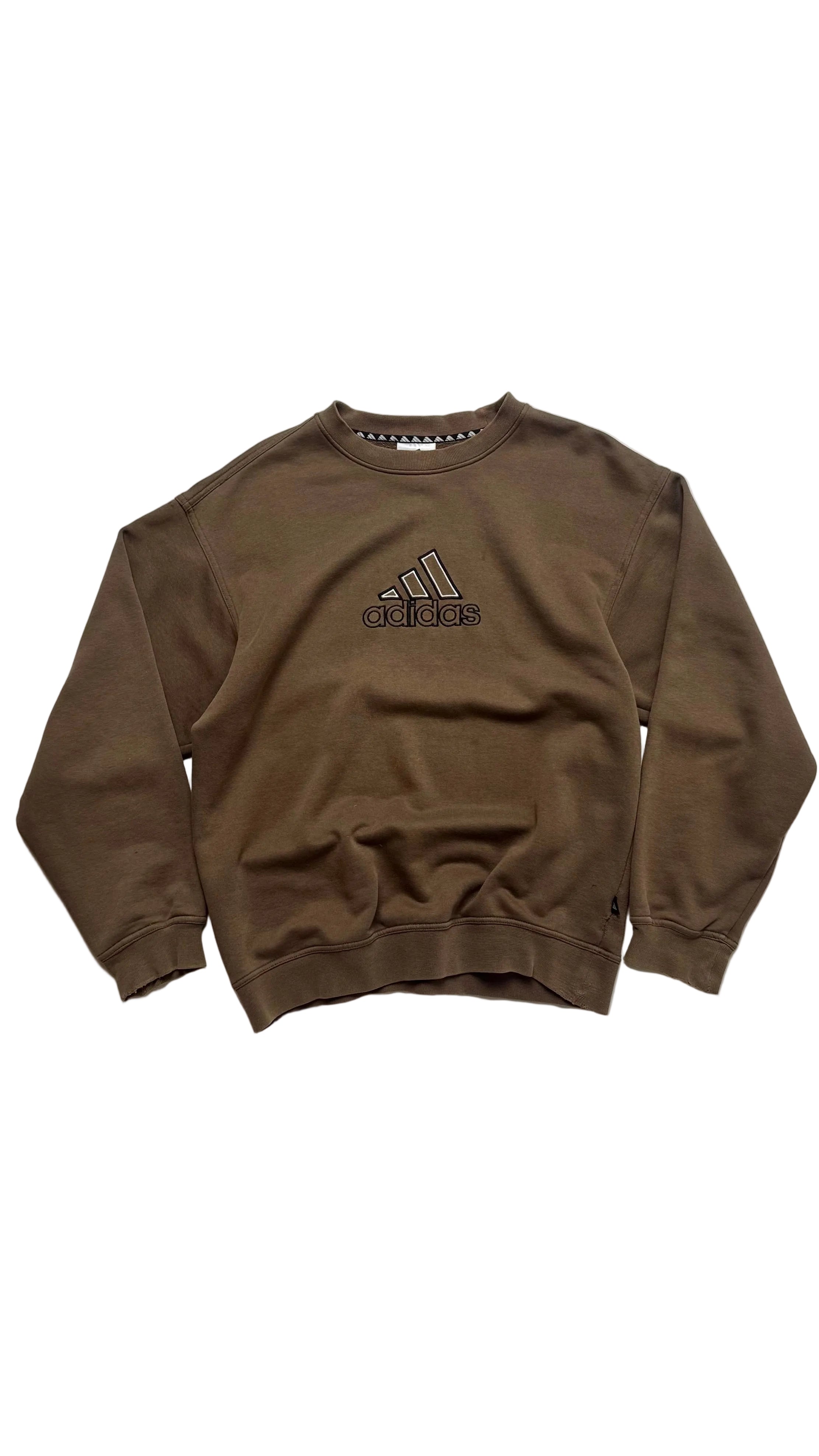 Adidas καφέ κρουαζέ λαιμόκοψη αρχές δεκαετίας 2000