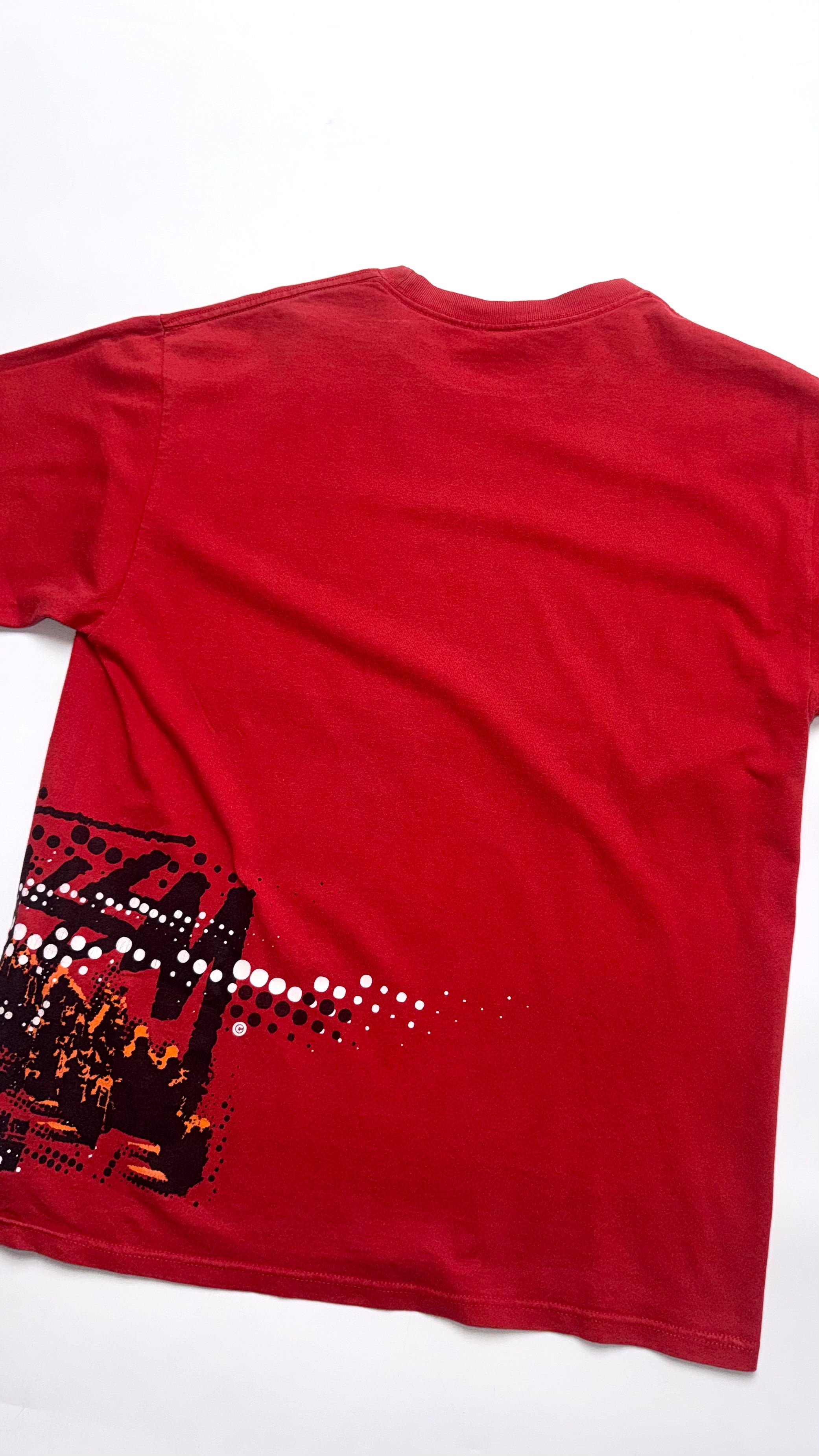 90s Red Stussy Graphic T Shirt