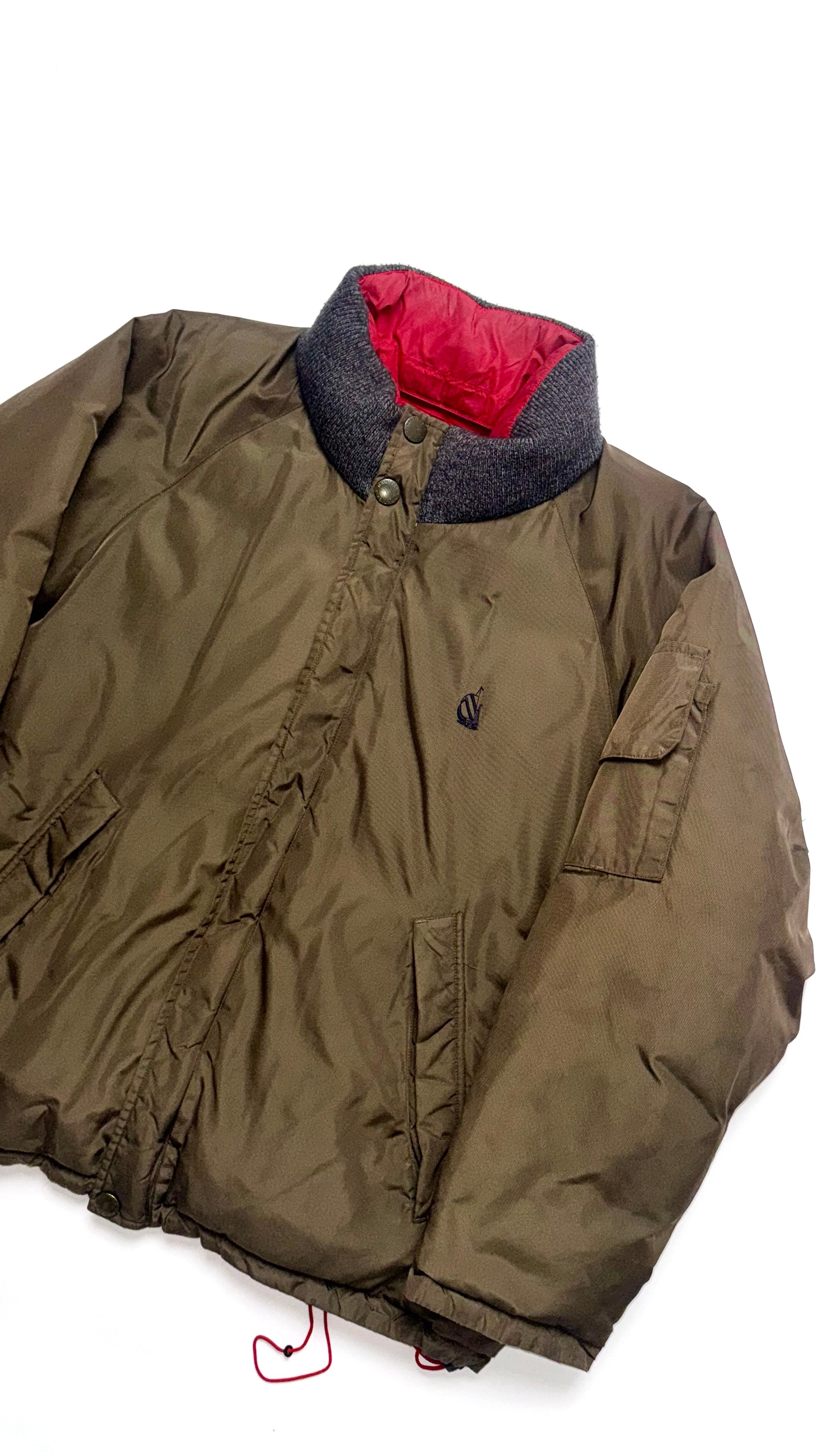 90s Vintage Reversible Nautica Bomber Winter Jacket
