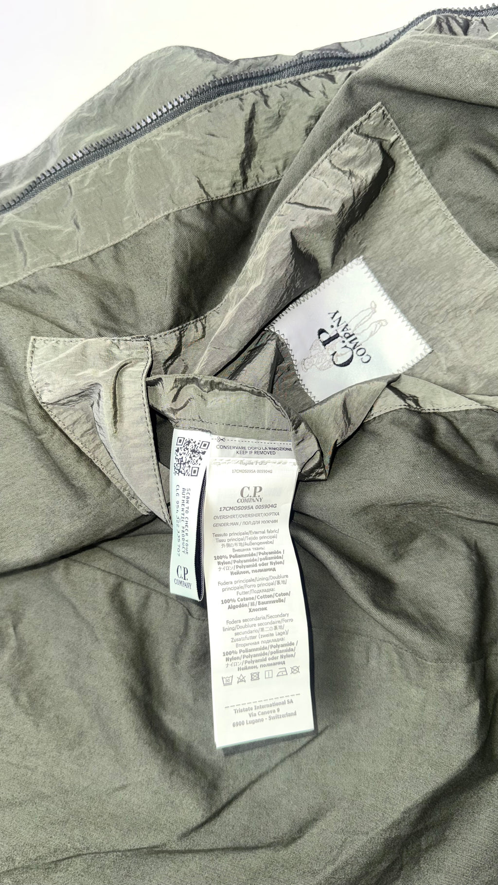 C.P Company Khaki Chrome-R Lightweight Windbreaker Jacket