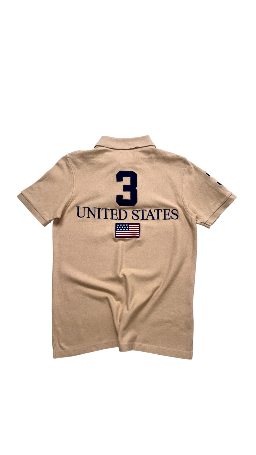 2000s Ralph Lauren Beige “USA” Polo tee