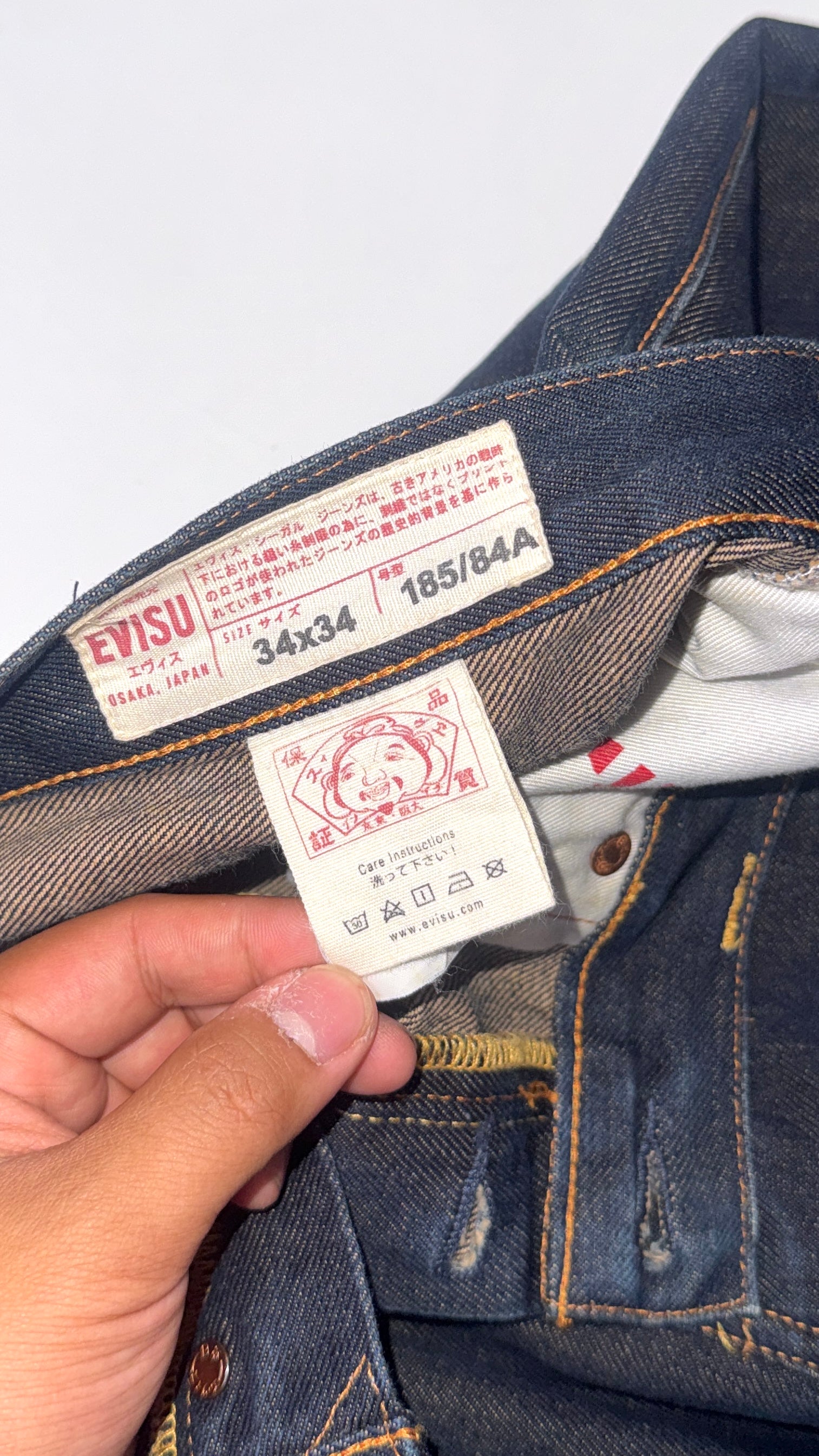 Vintage Evisu Daicock Lot 2000s No 3 Baggy Jeans