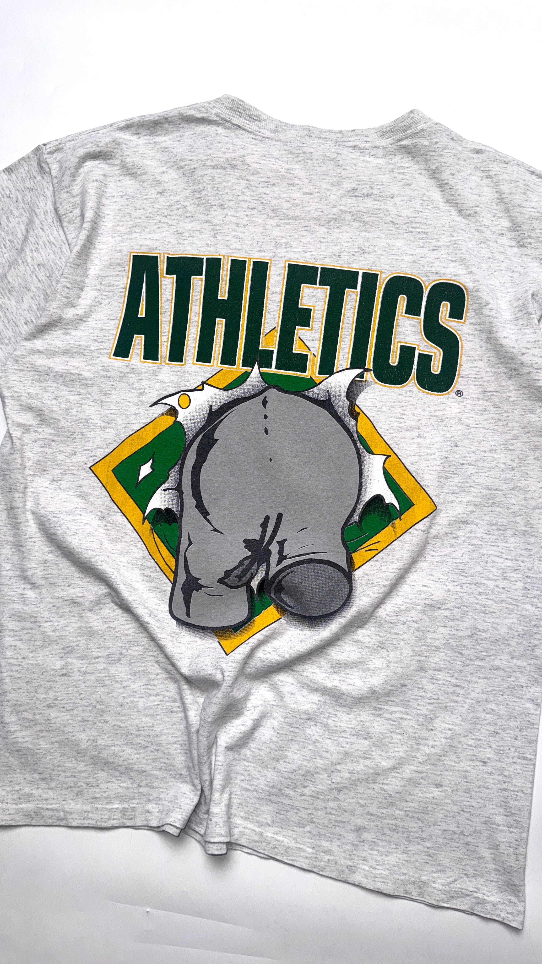 90s Oakland MLB Vintage Graphic T shirt (Gold Nutmeg)