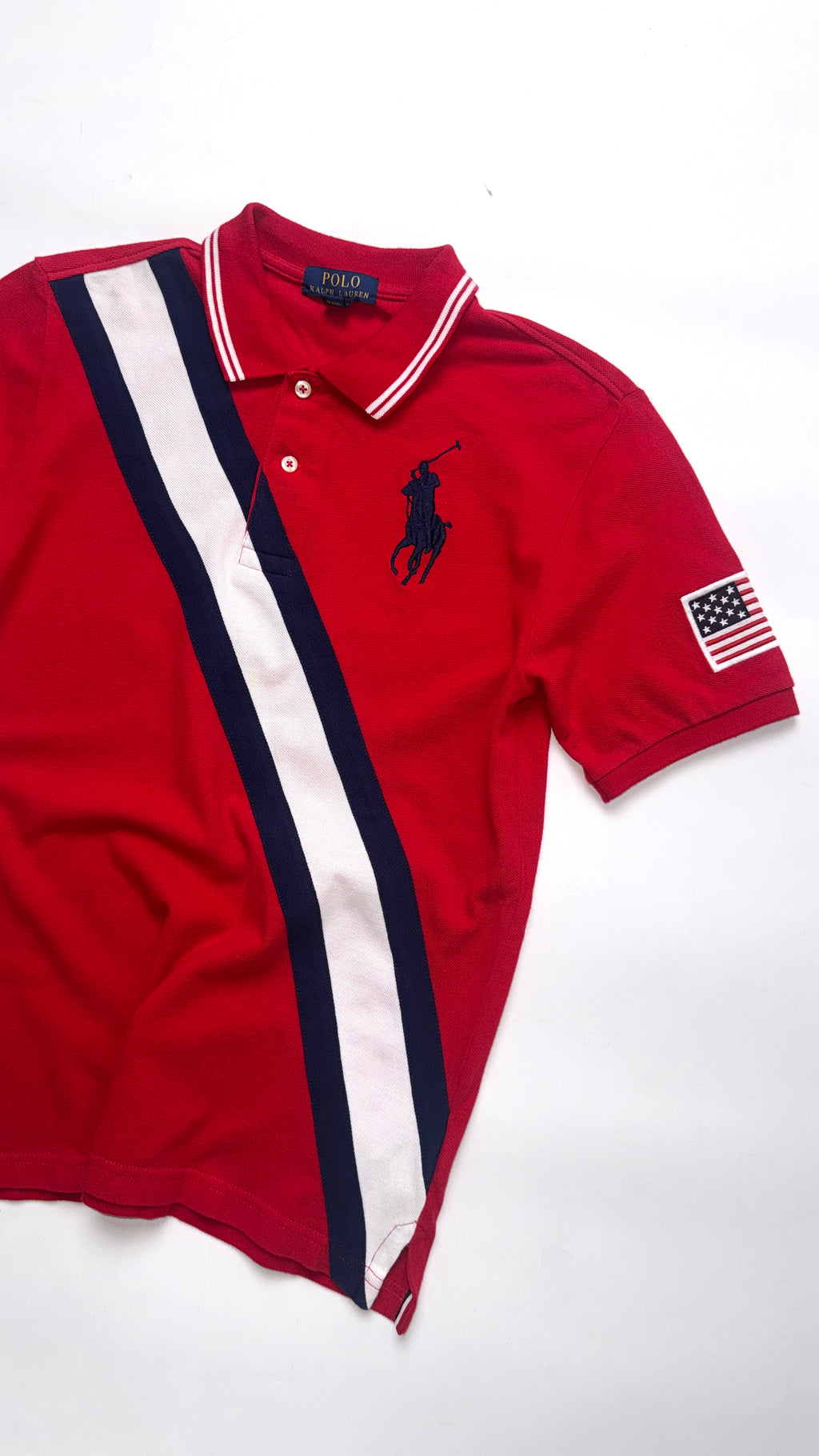 2000s Ralph Lauren Red “USA” Polo Tee