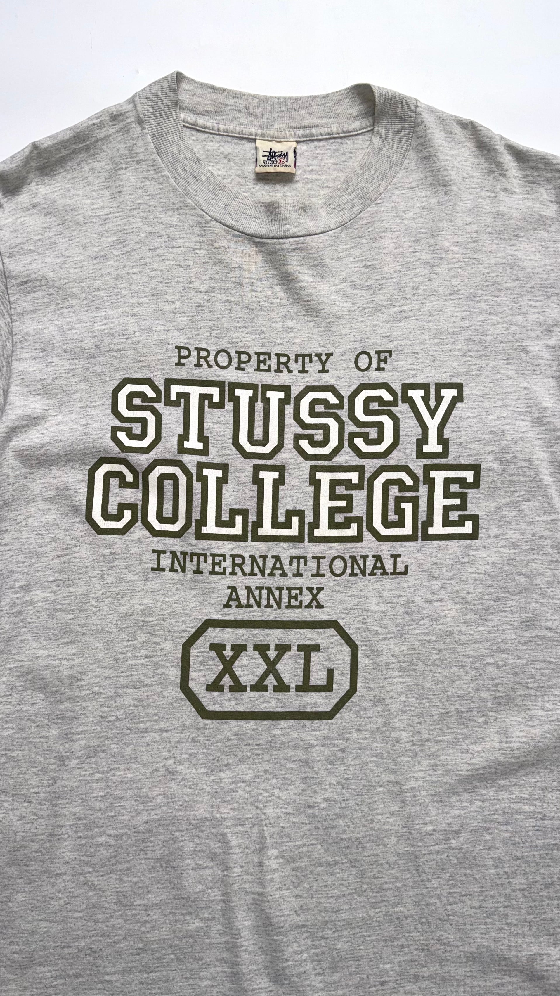 90s Stussy college graphic t shirt