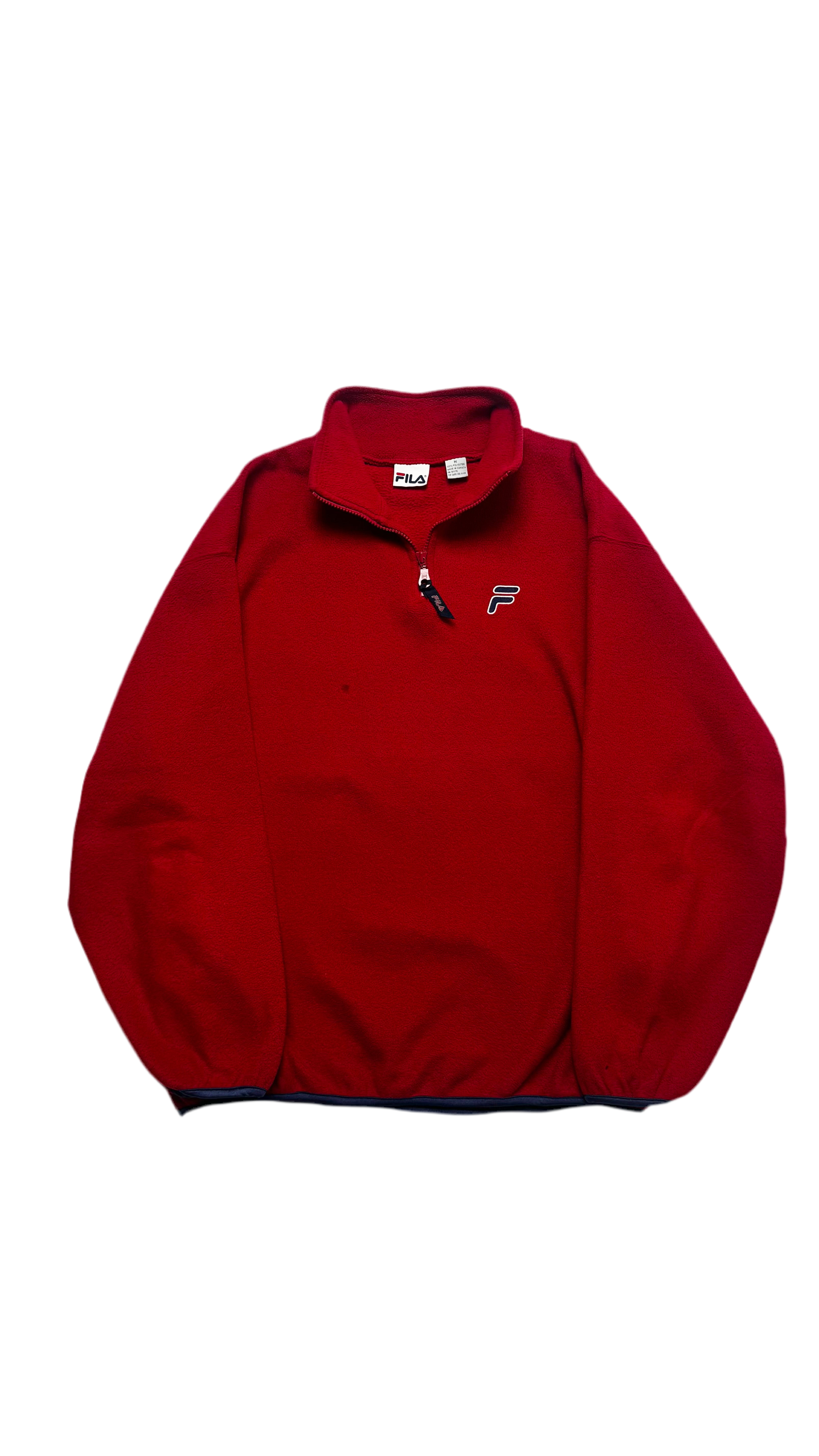 Y2k FILA Red Heavy Fleece