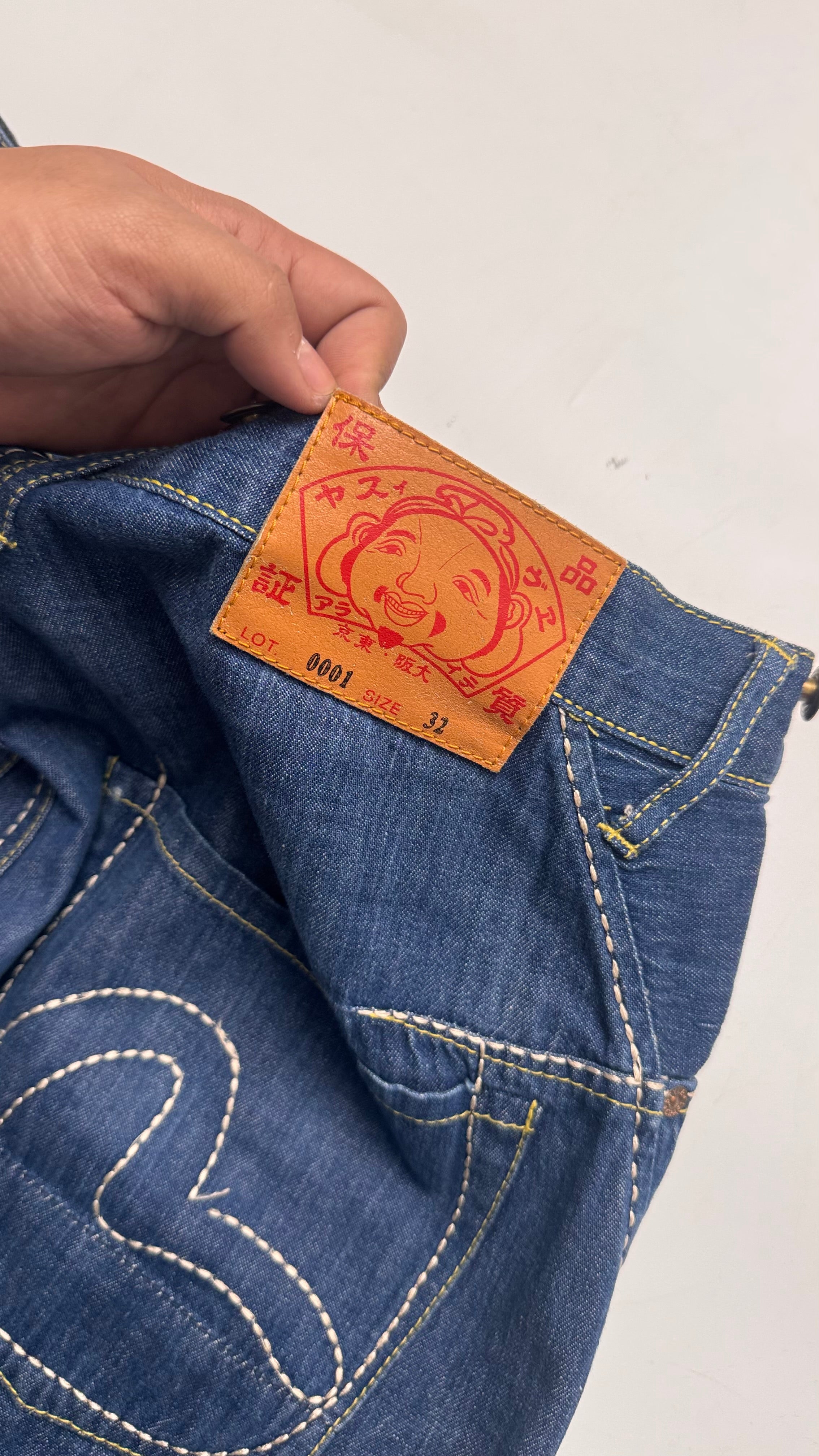 Indigo Evisu Baggy Jeans Lot 2001