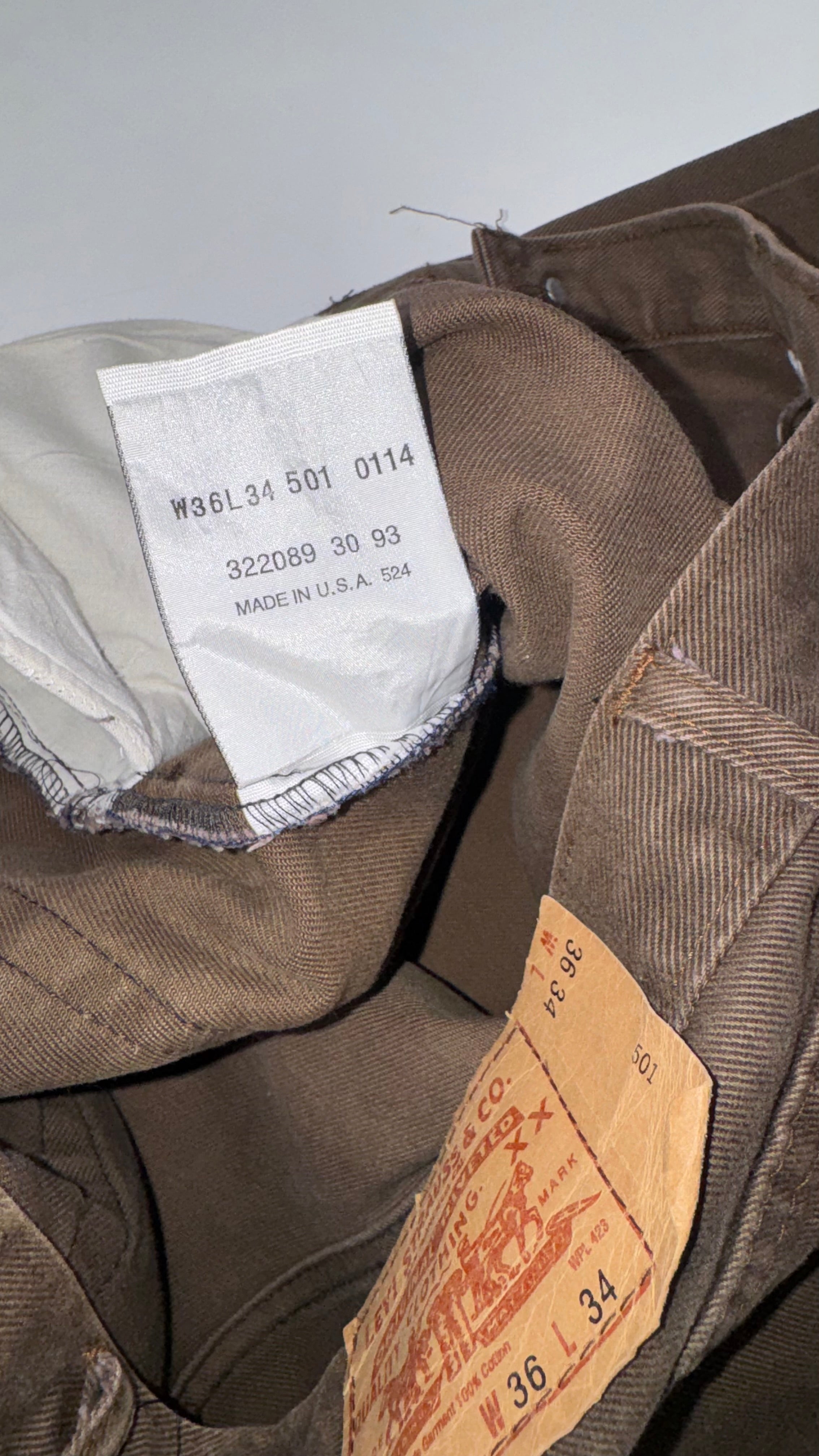 Vintage Brown Levi’s Jeans