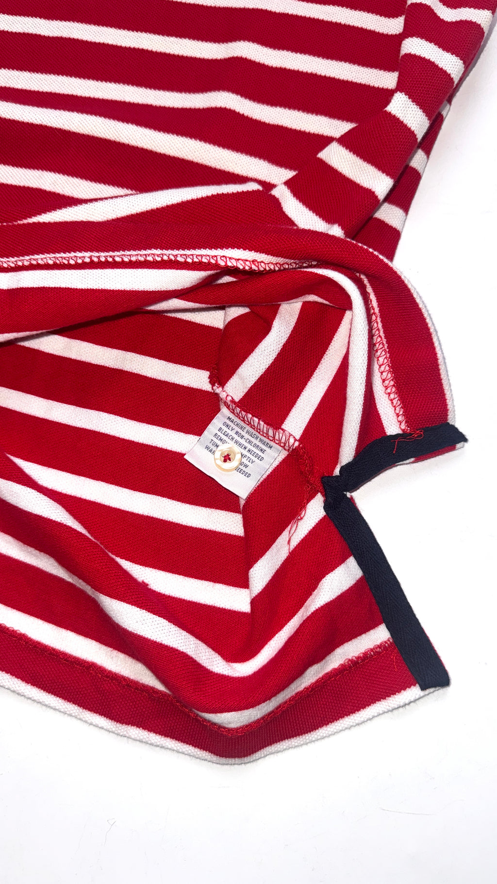2000s Ralph Lauren Red Striped Polo tee