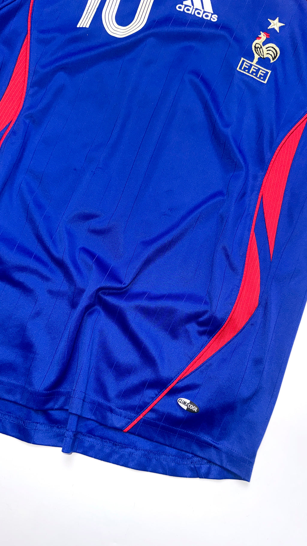 Vintage Adidas x France “ZIDANE” 2006 Blue jersey