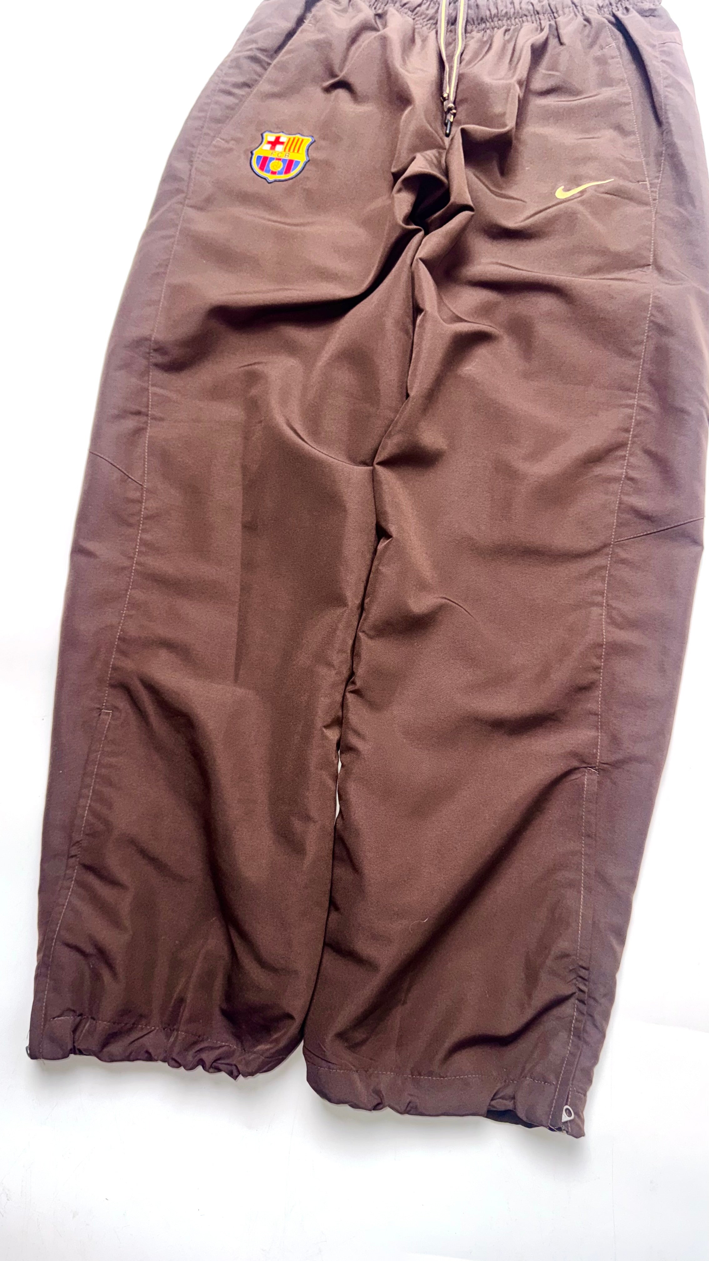 Vintage Nike x Barcelona FC Brown Track Pants