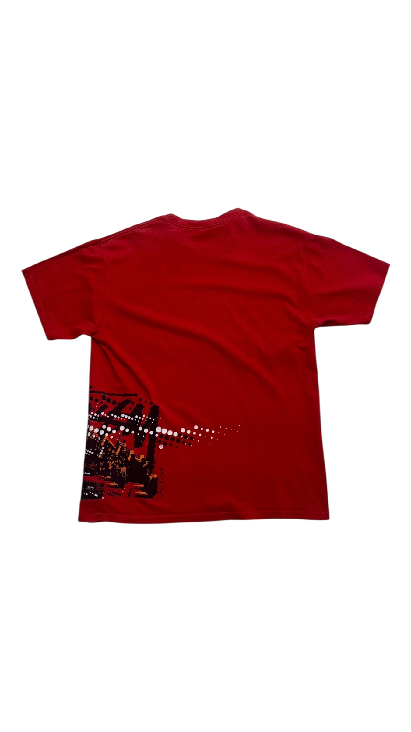 90s Red Stussy Graphic T Shirt