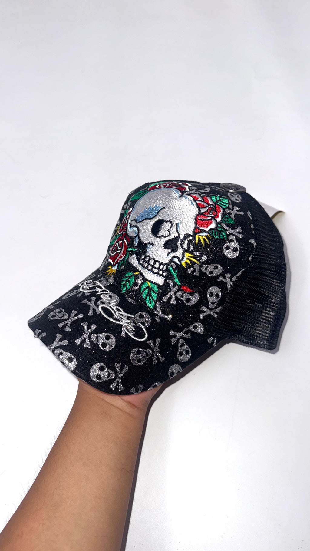 Y2K Ed hardy “Roses skull” Ca
