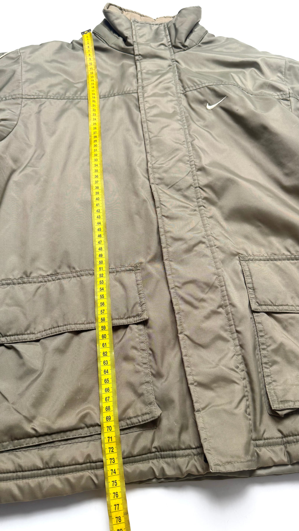 2000s Khaki Nike Lightweight winter jacket