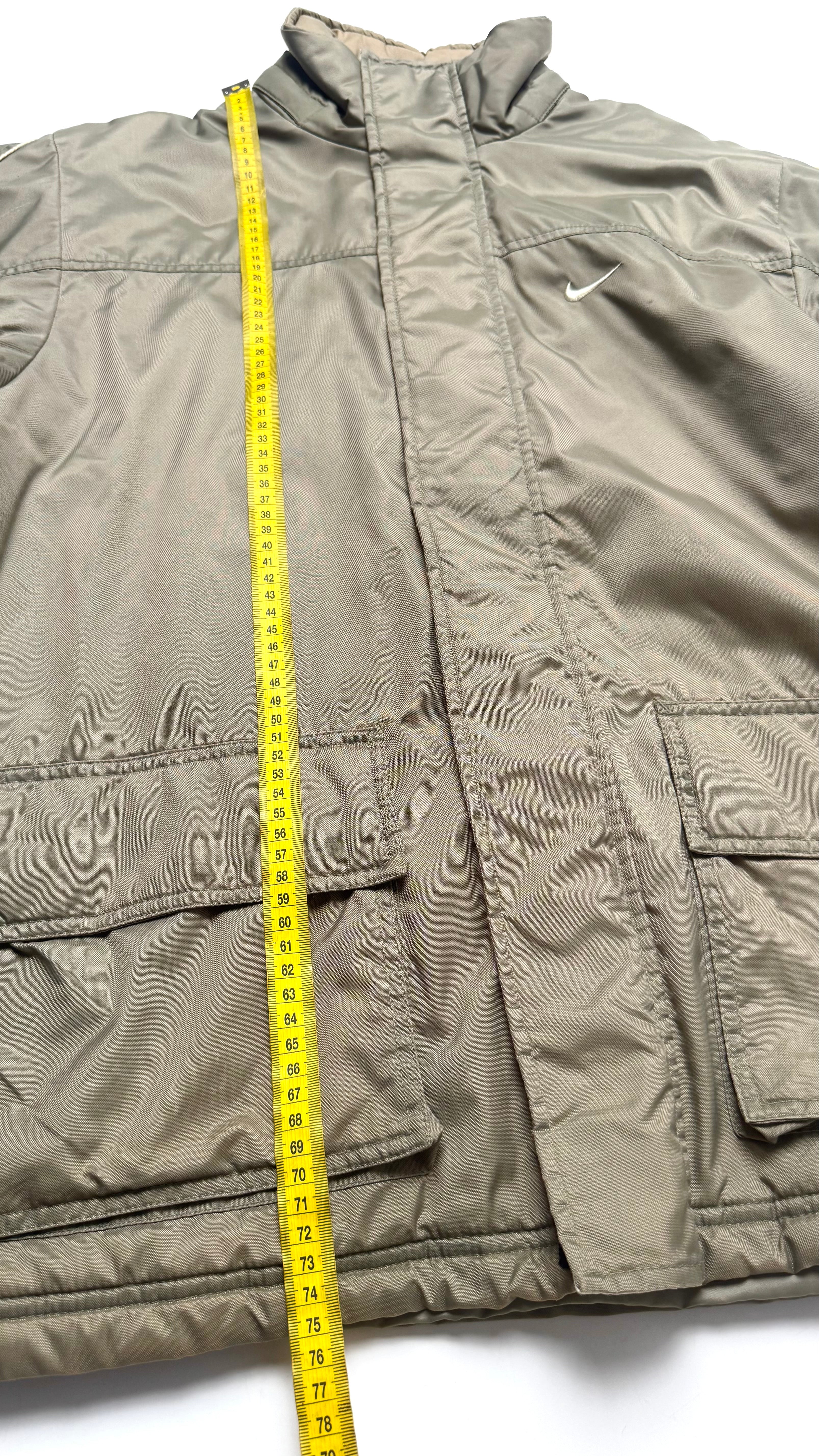 2000s Khaki Nike Lightweight winter jacket