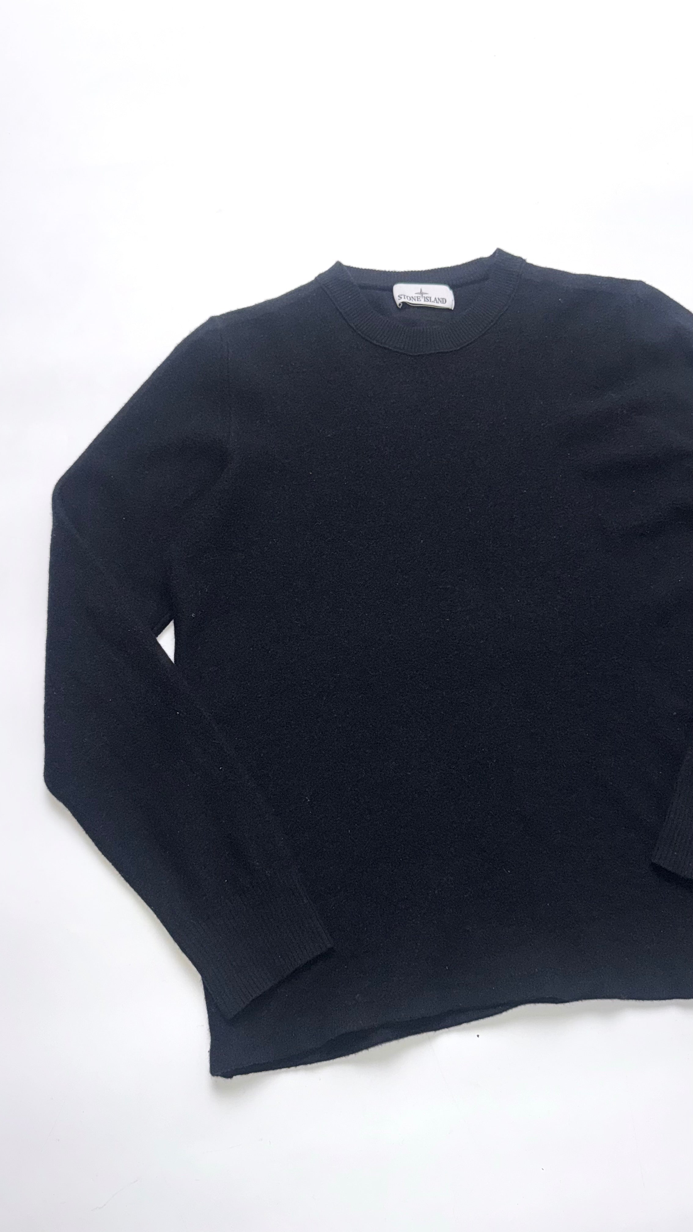 Vintage Black Stone Island Knitted Sweater