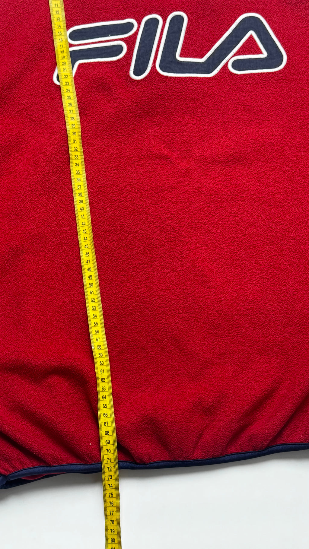 Y2k FILA Red Heavy Fleece