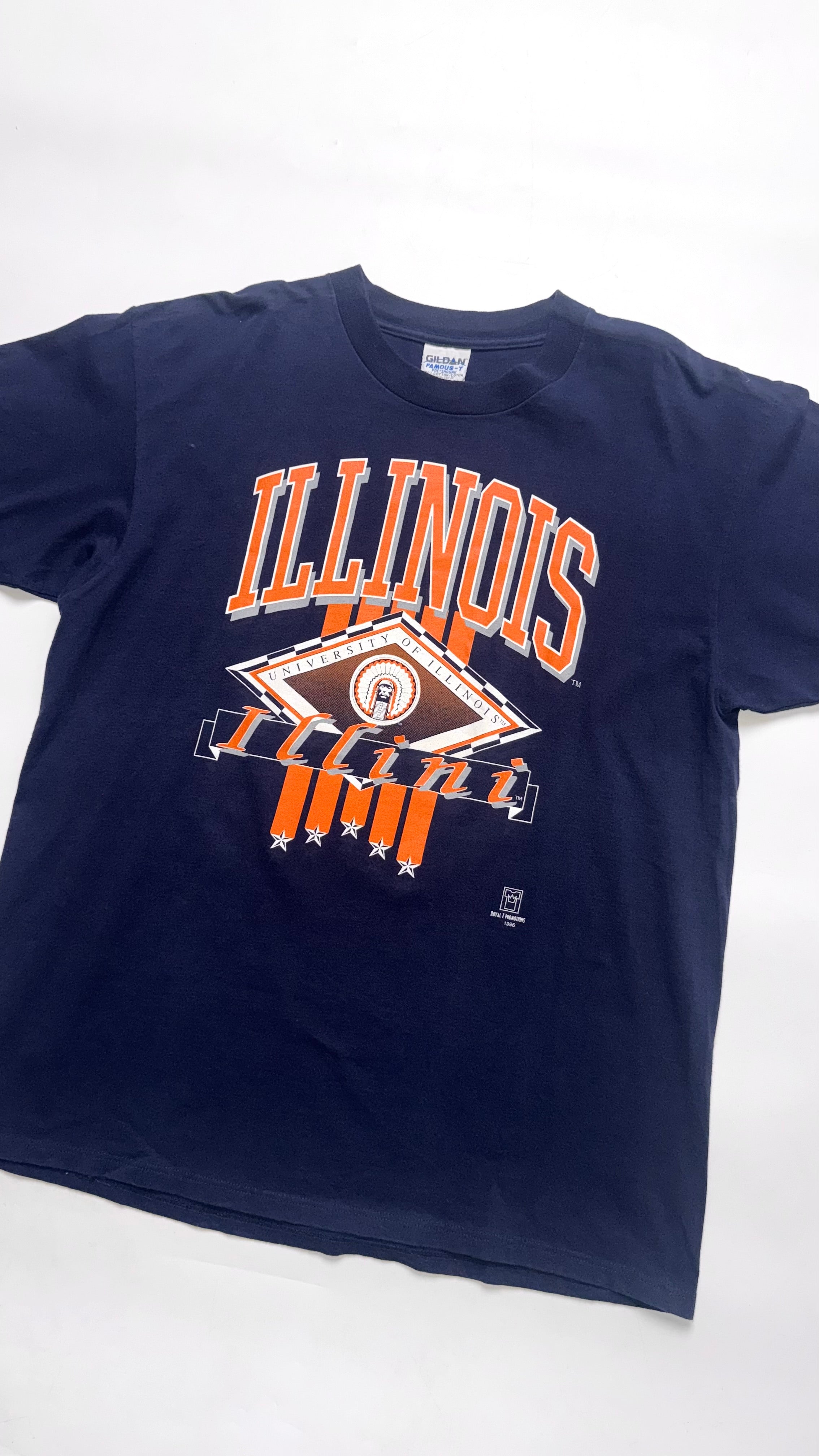 Vintage 1996 University of Illinois Graphic T shirt