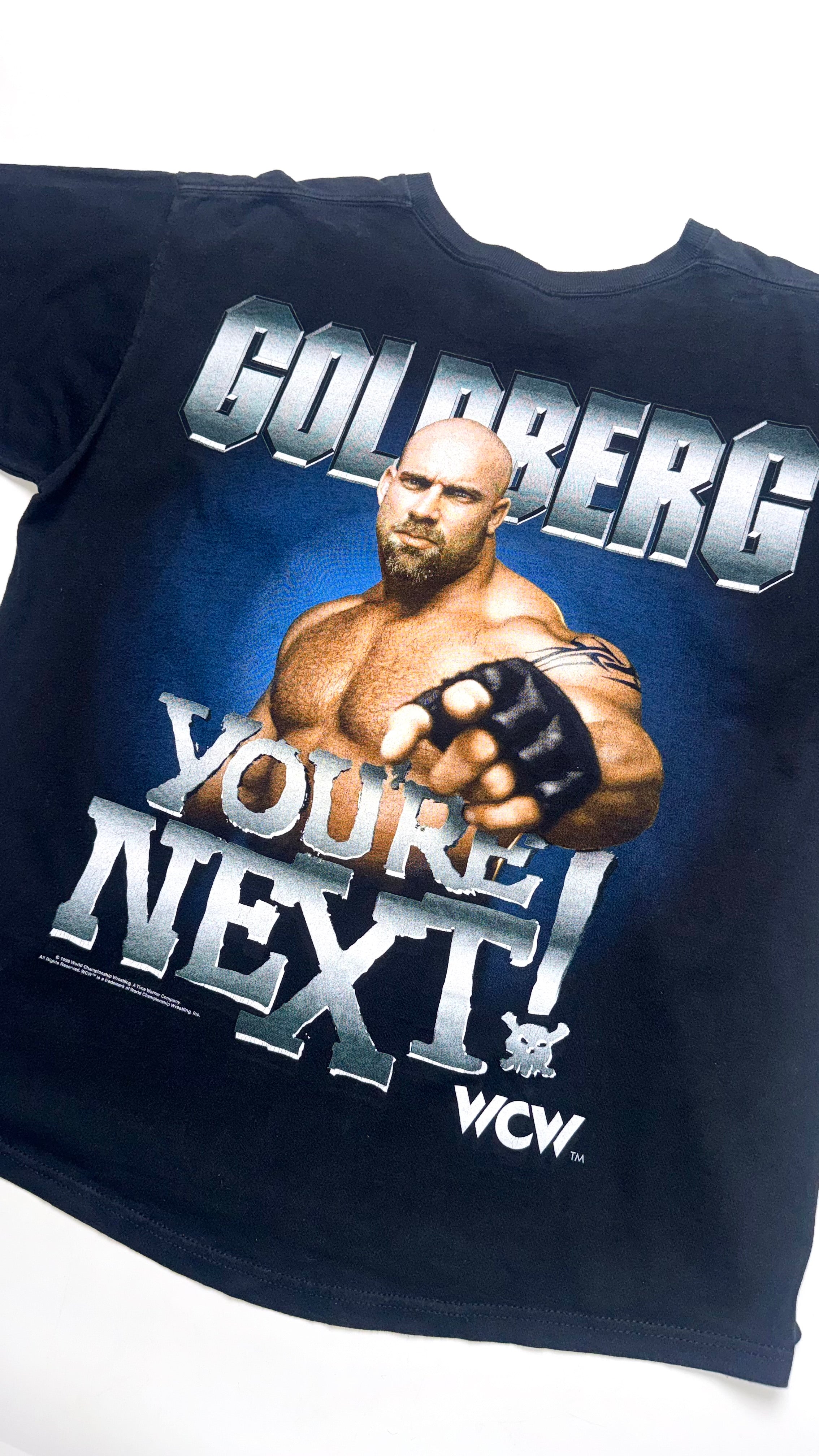 Vintage 1998 Liquid Blue Tag / “Bill Goldberg” WCW Graphic T shirt