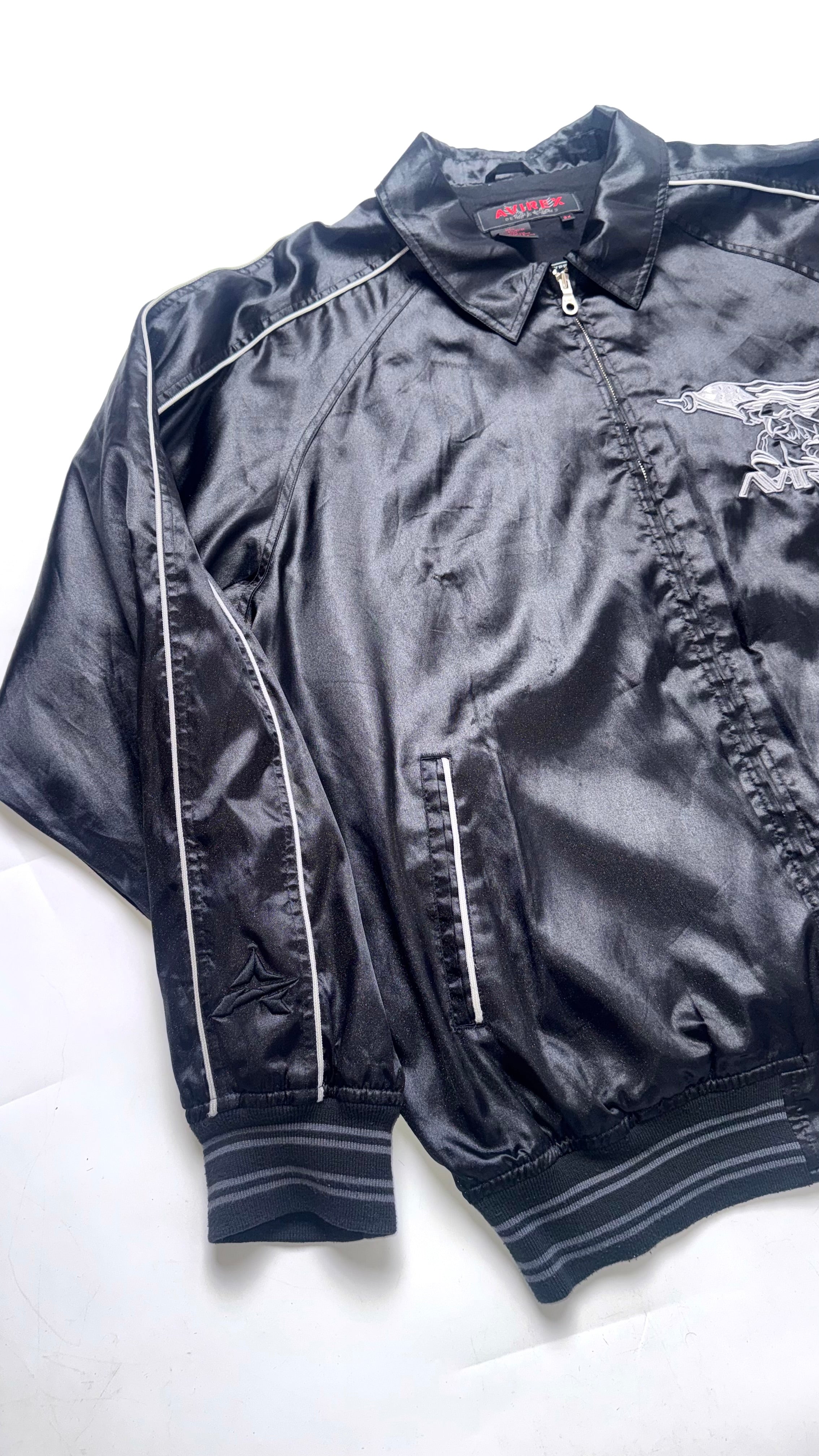 Vintage Avirex Oversized Black Jacket