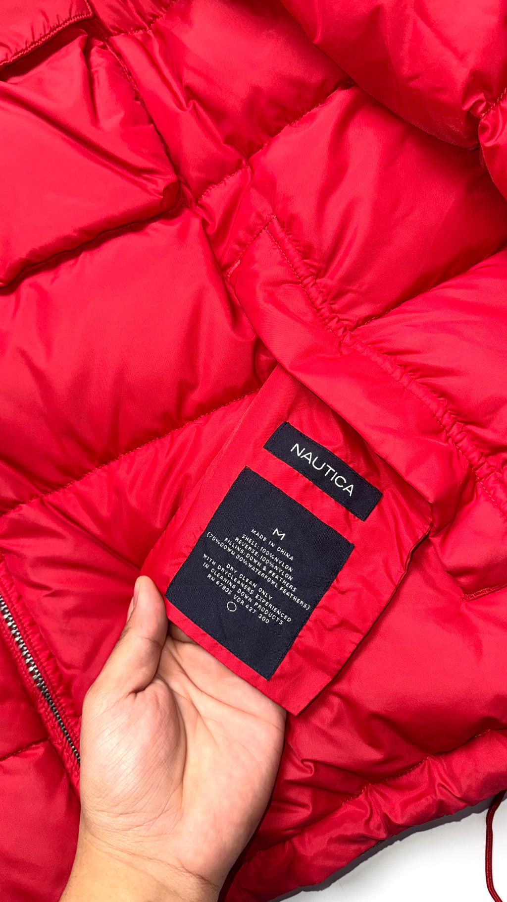 90s Vintage Reversible Nautica Bomber Winter Jacket