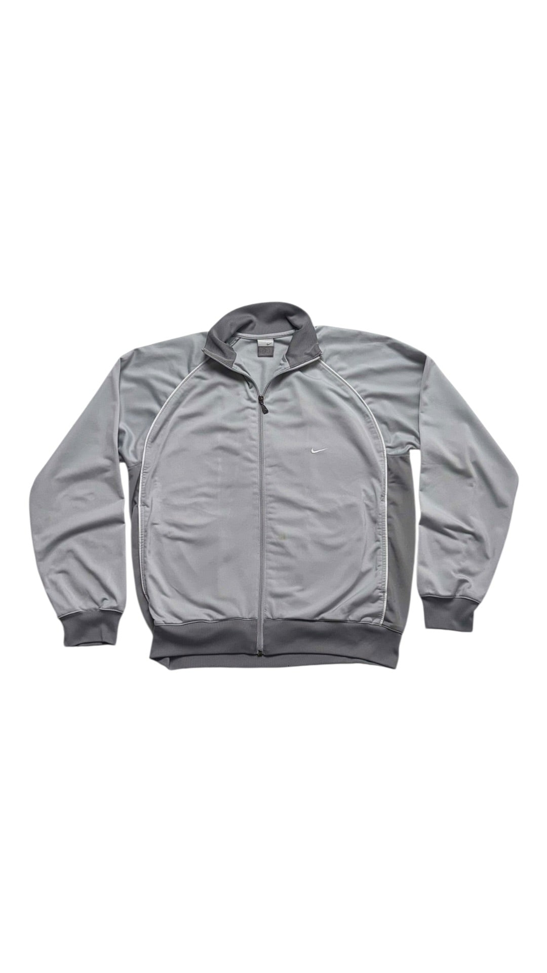 2000s Nike Light Grey Track Jacket