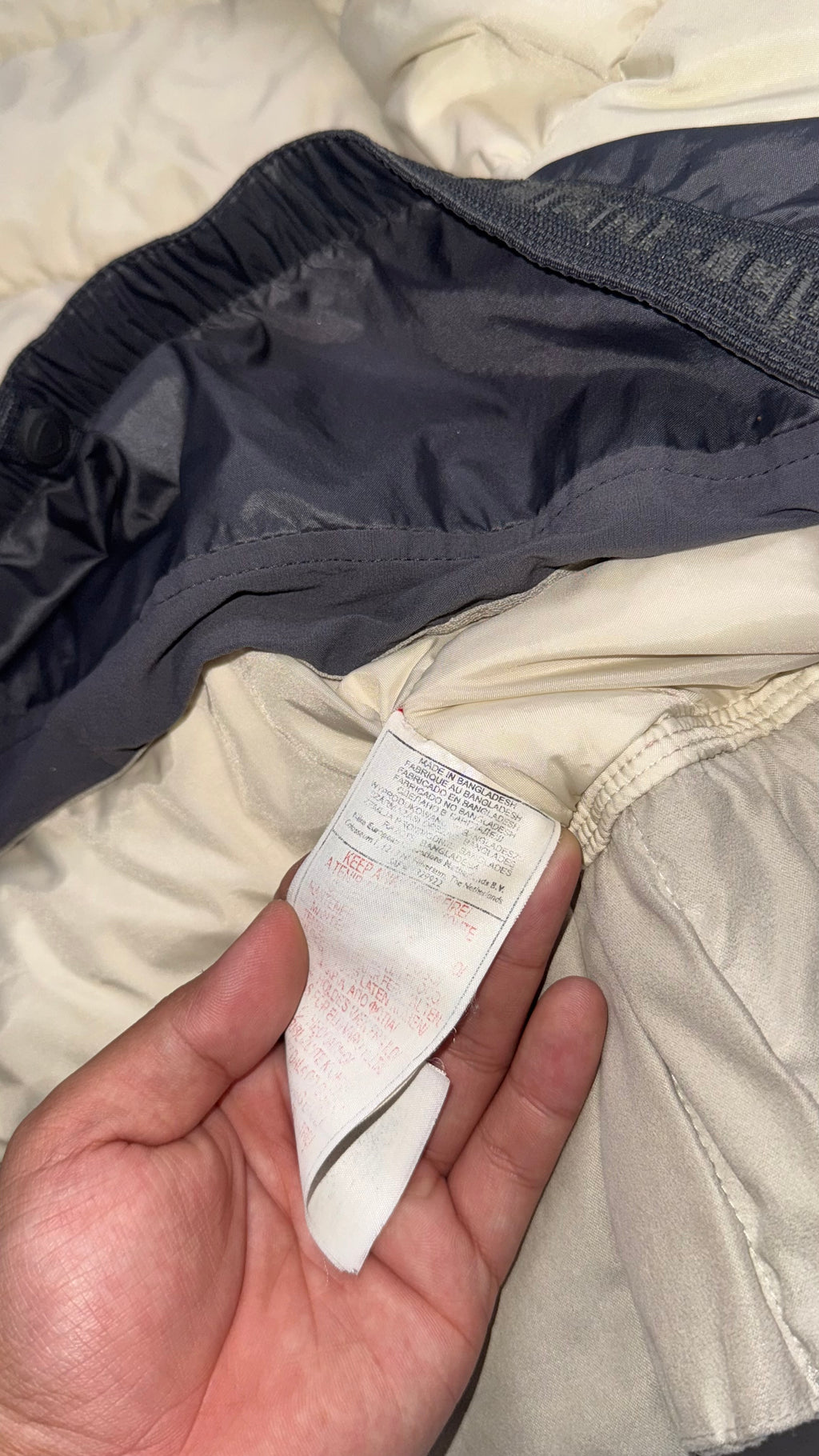 Vintage Nike ACG Women's Tan Puffer Goose Down Coat Jacket
