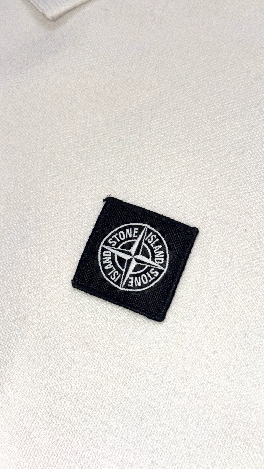 Stone Island White Polo T shirt