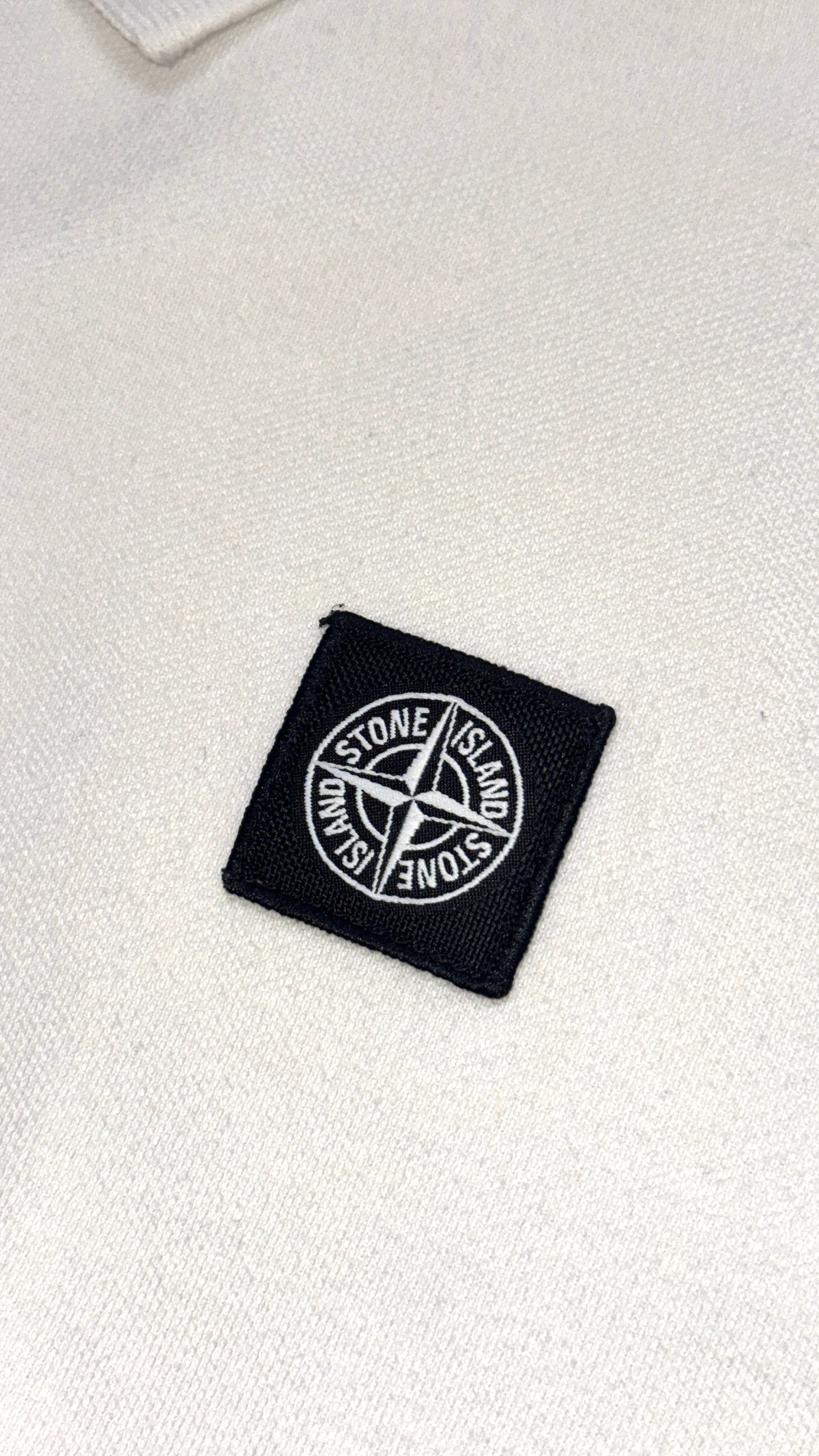 Stone Island White Polo T shirt