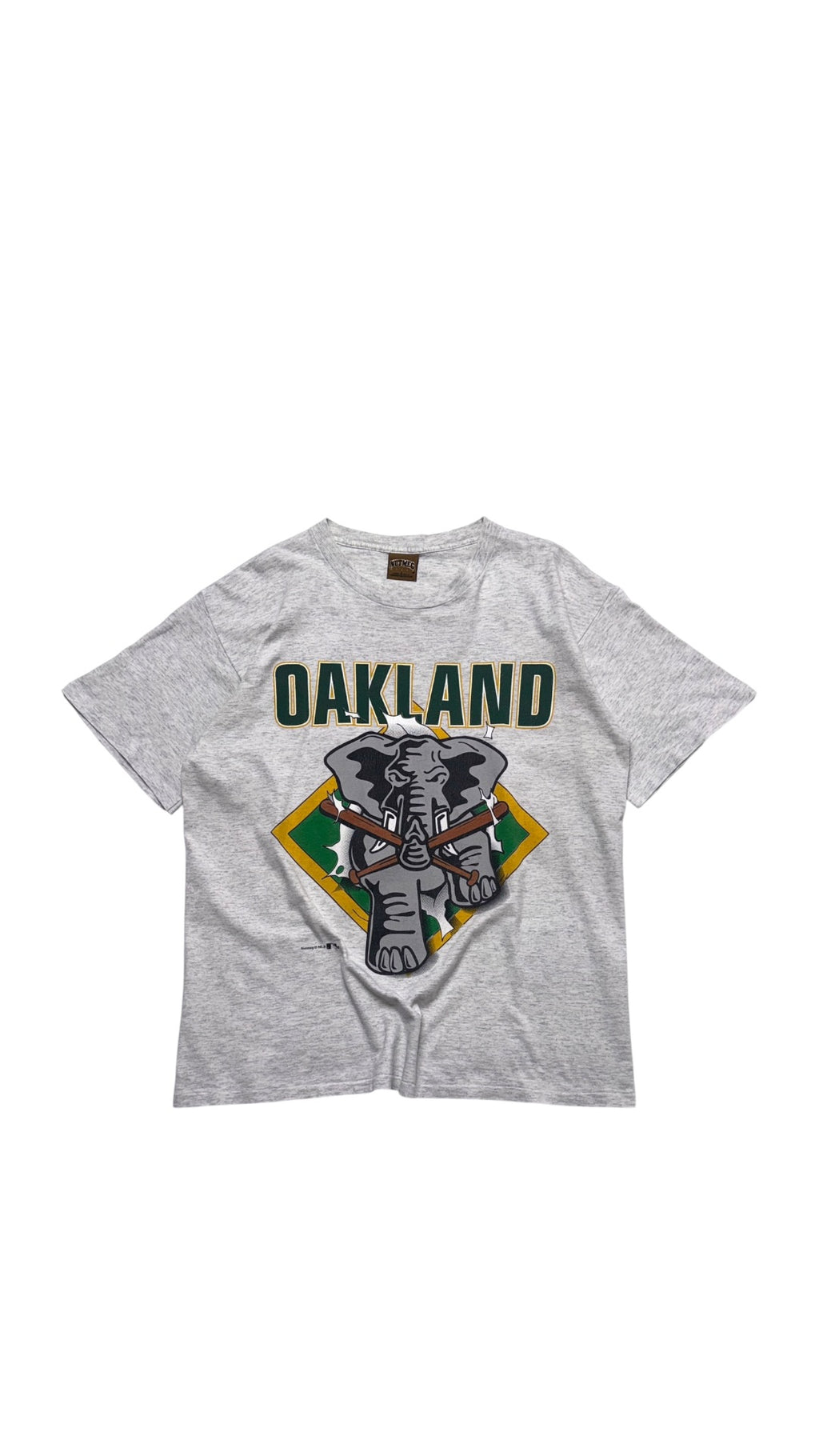 90s Oakland MLB Vintage Graphic T shirt (Gold Nutmeg)