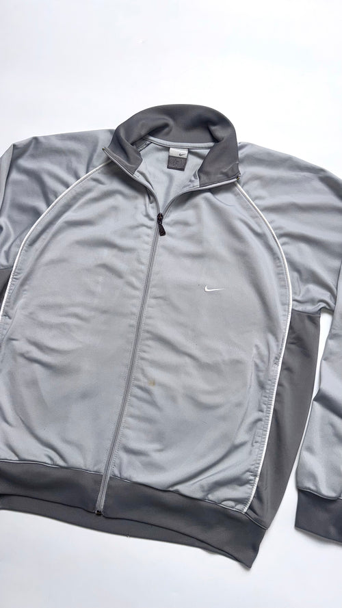 2000s Nike Light Grey Track Jacket