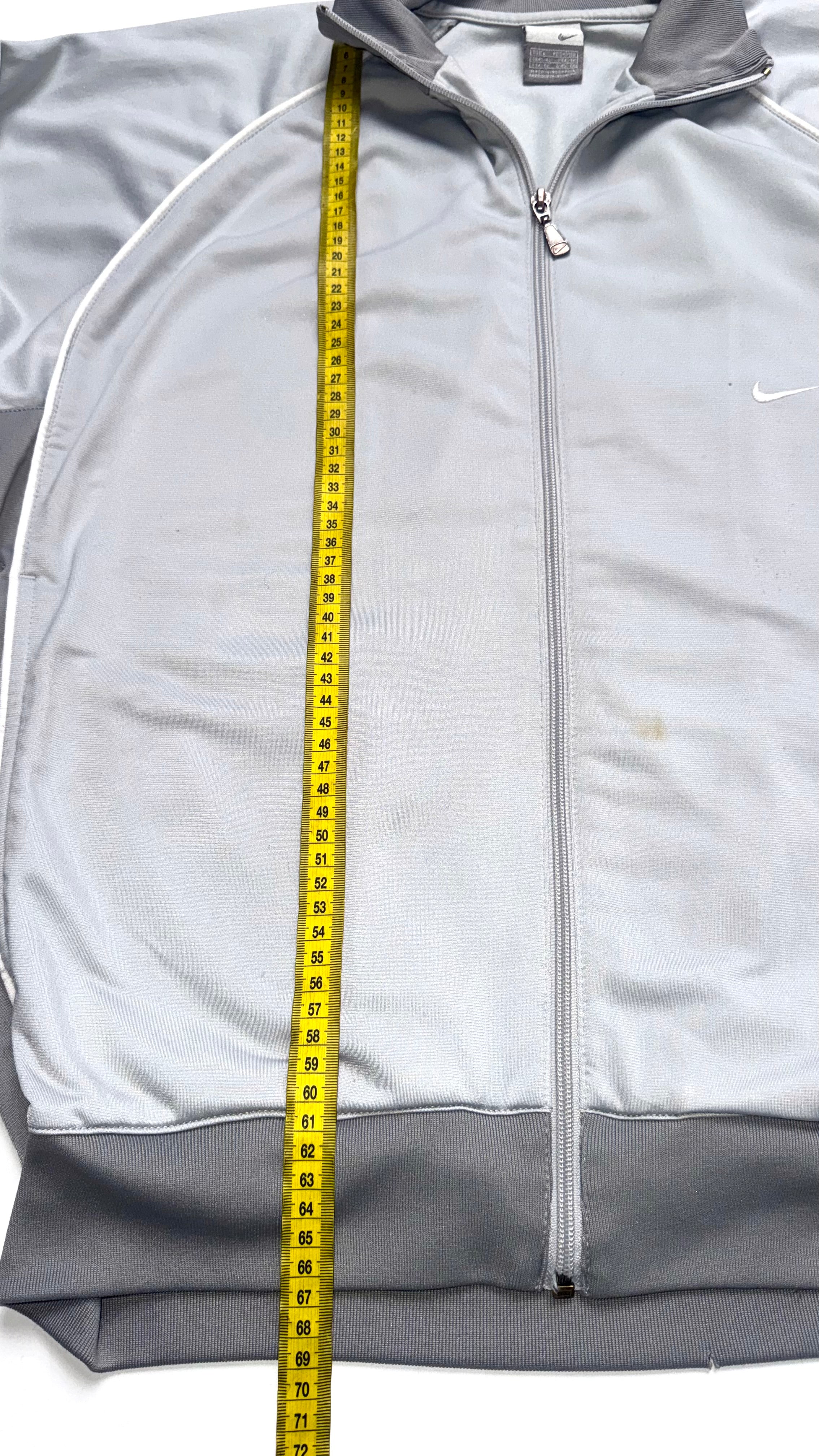 2000s Nike Light Grey Track Jacket