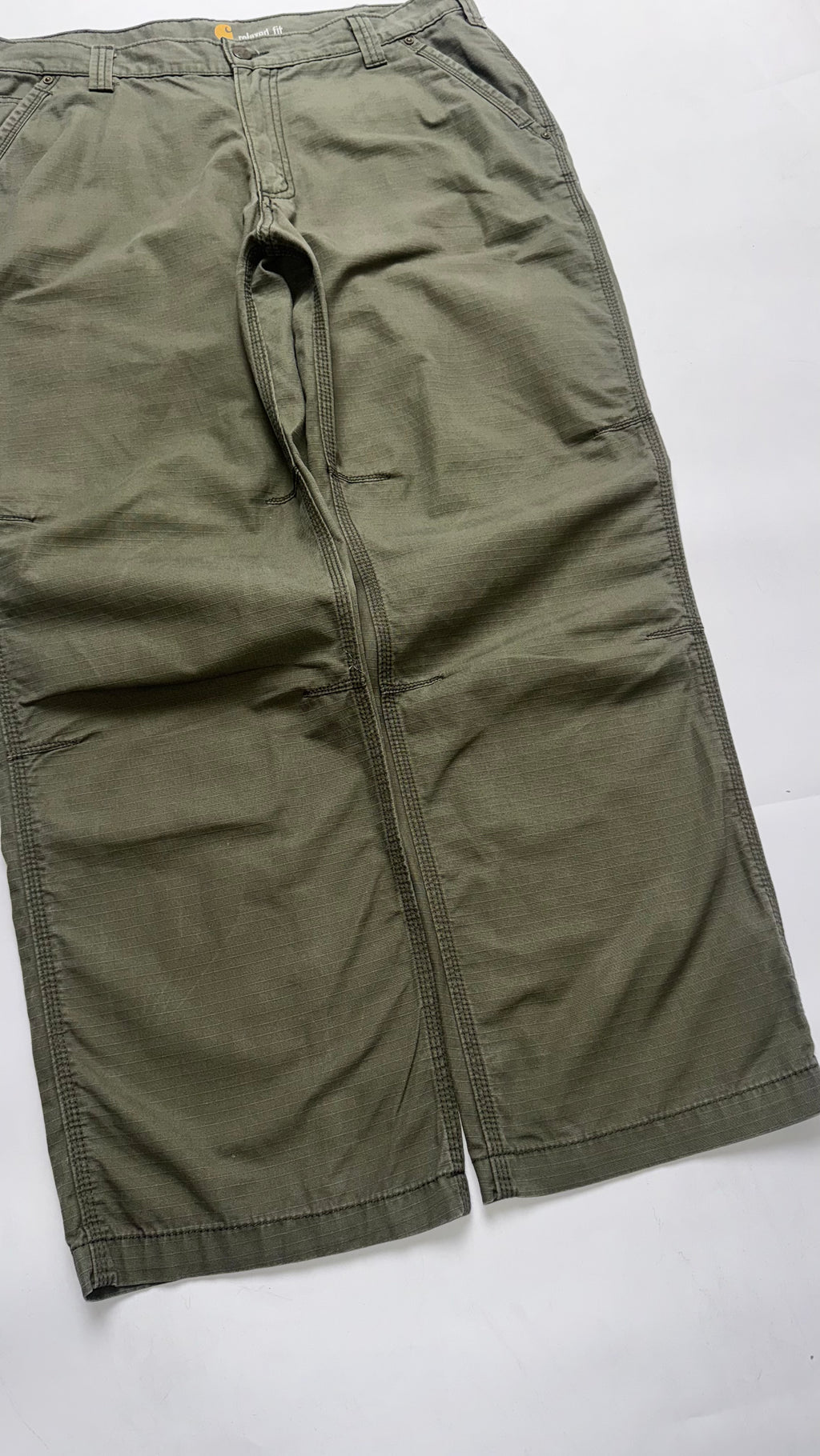 Dark Green Khaki Carhartt Cargo Pants