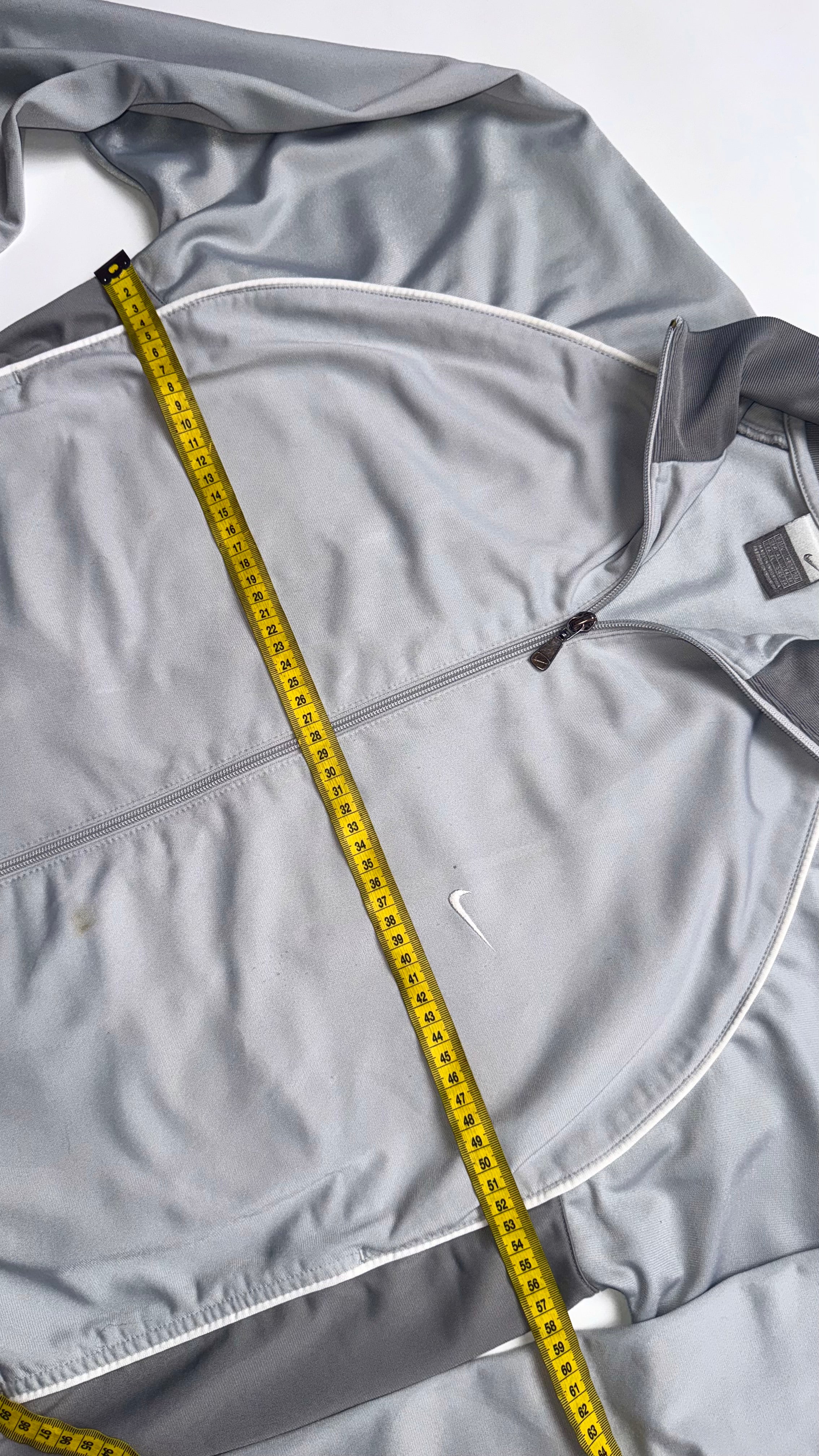 2000s Nike Light Grey Track Jacket