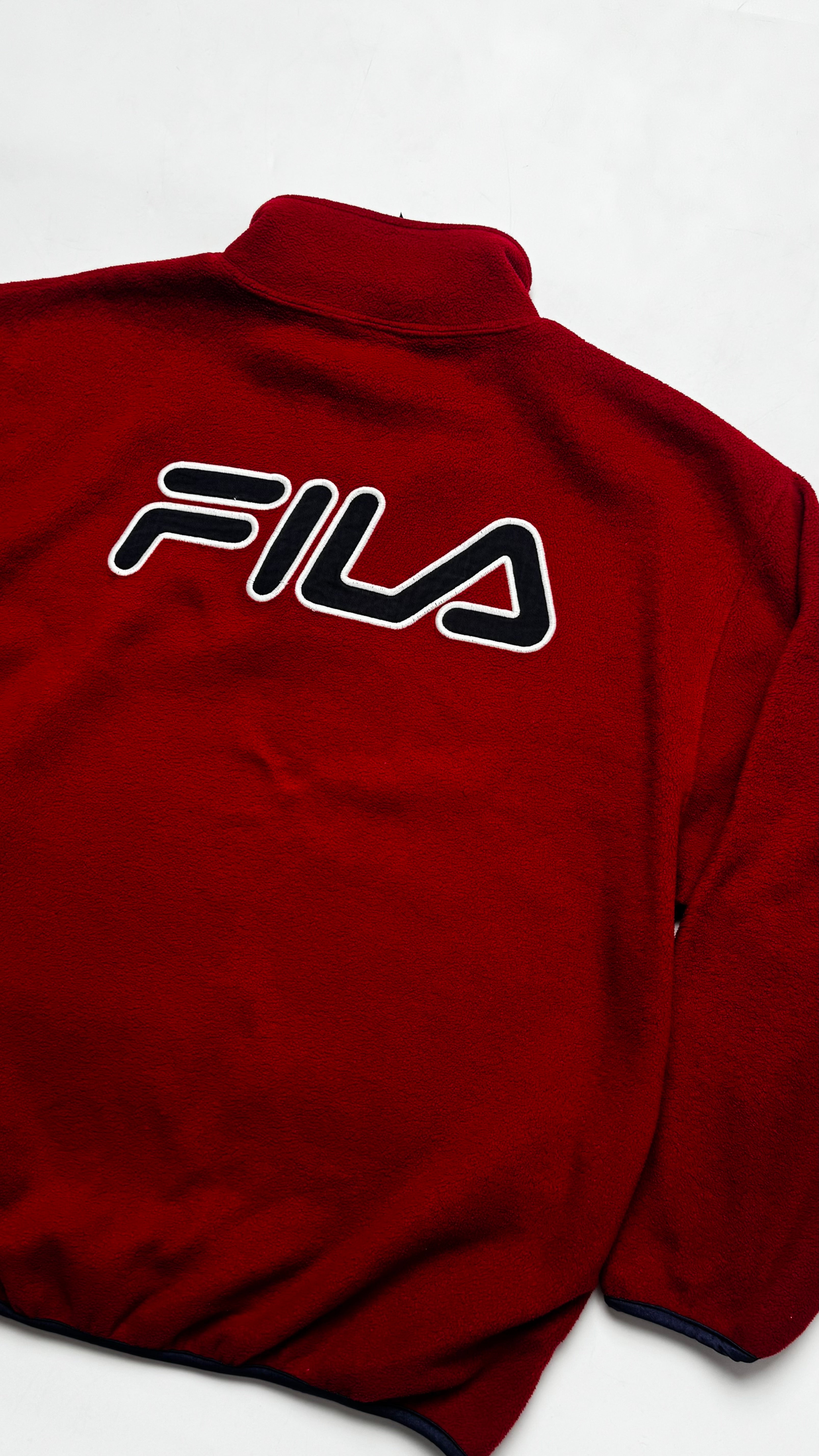 Y2k FILA Red Heavy Fleece