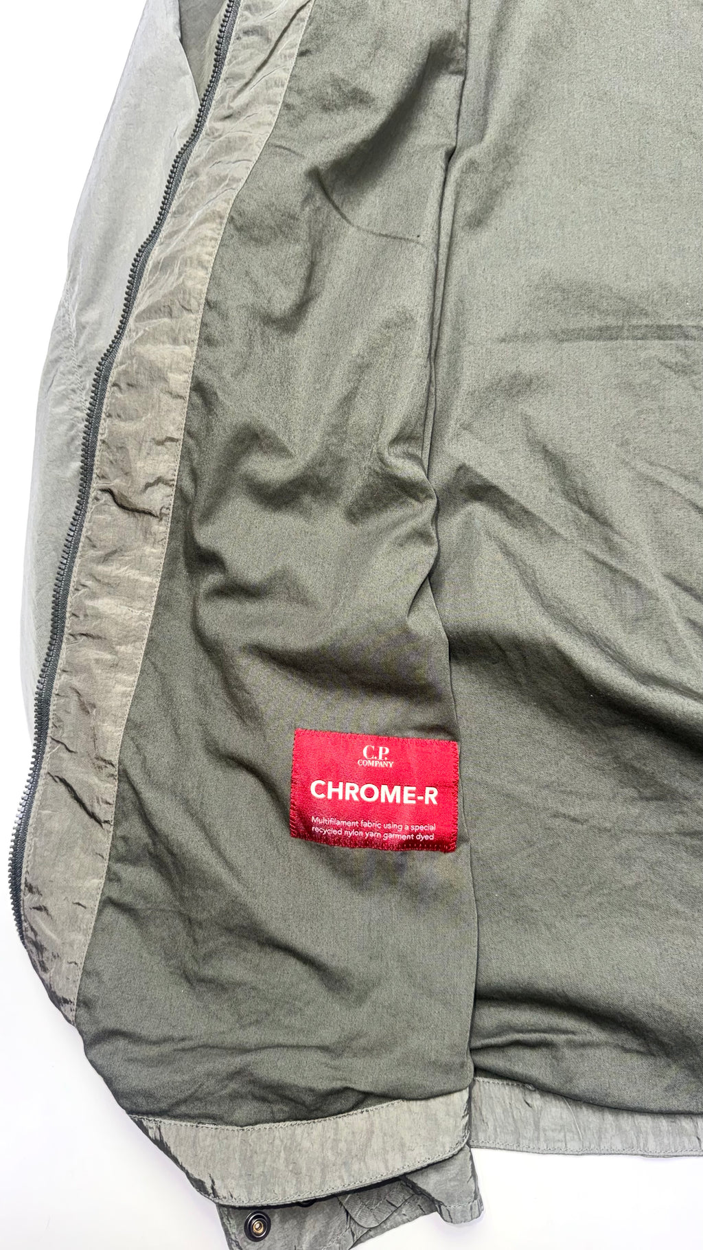 C.P Company Khaki Chrome-R Lightweight Windbreaker Jacket