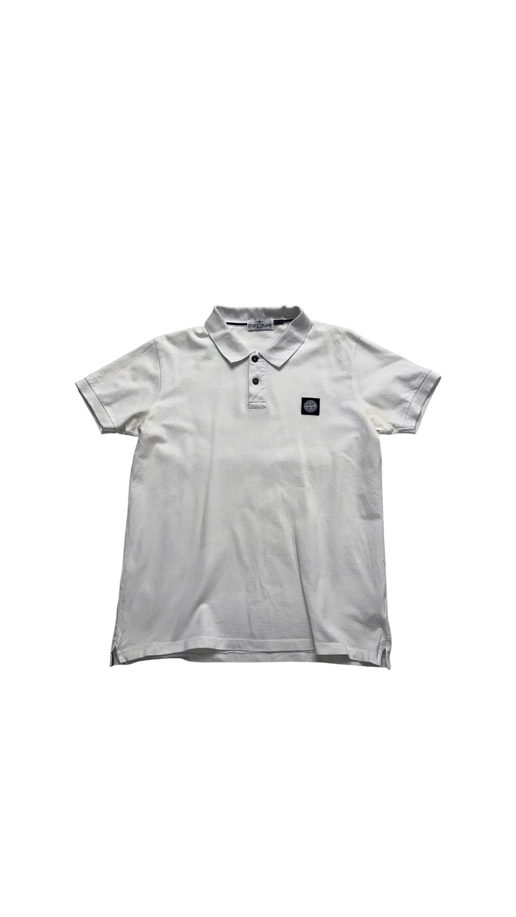 Stone Island White Polo T shirt