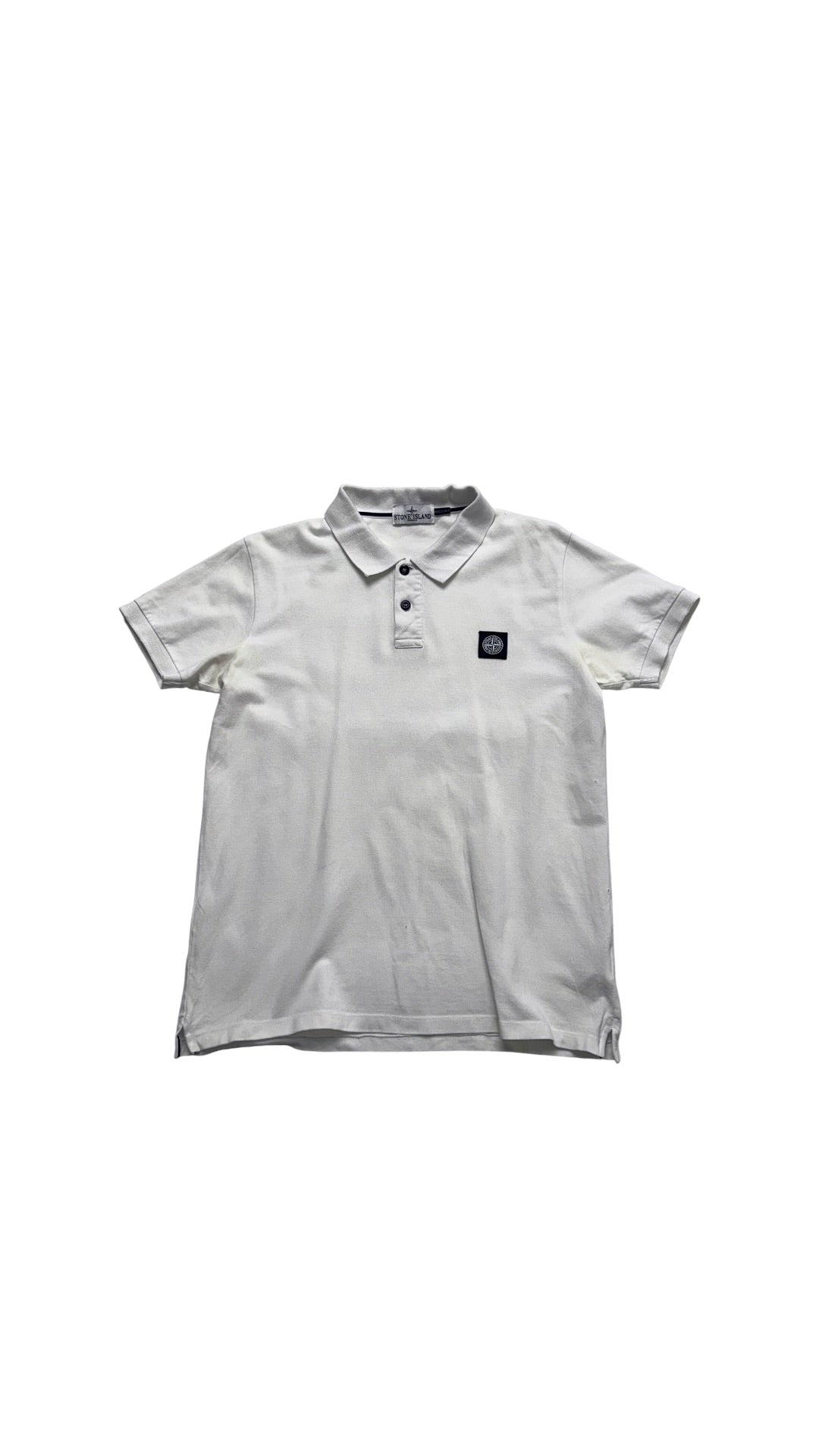 Stone Island White Polo T shirt