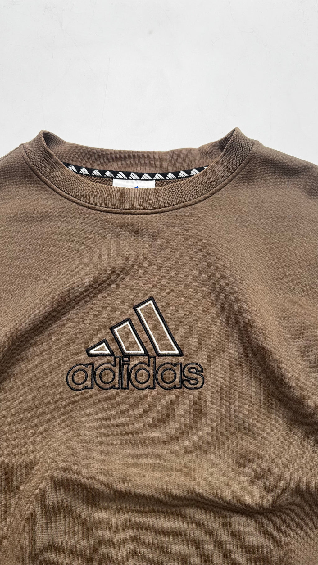 Adidas καφέ κρουαζέ λαιμόκοψη αρχές δεκαετίας 2000