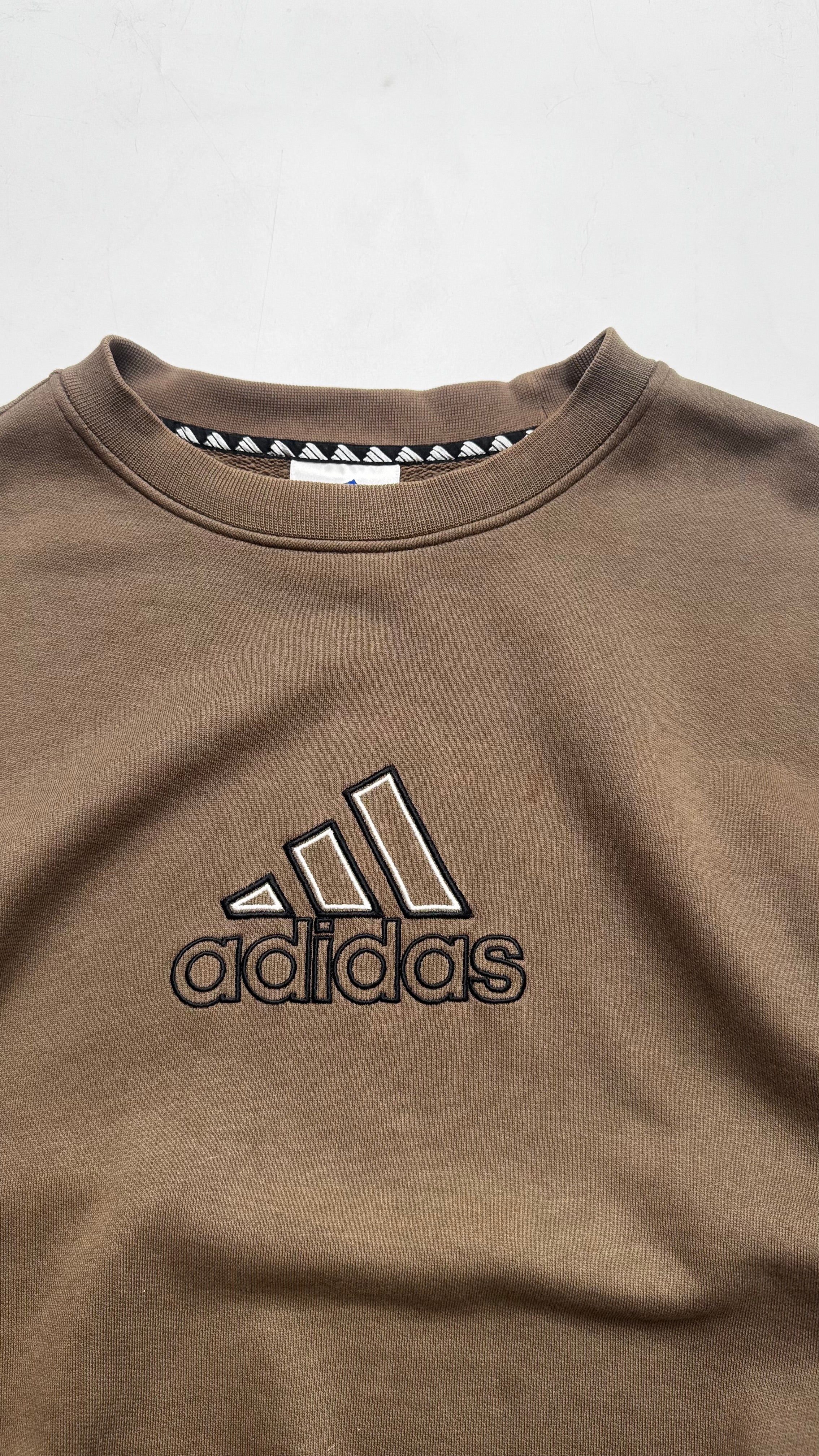 Adidas καφέ κρουαζέ λαιμόκοψη αρχές δεκαετίας 2000