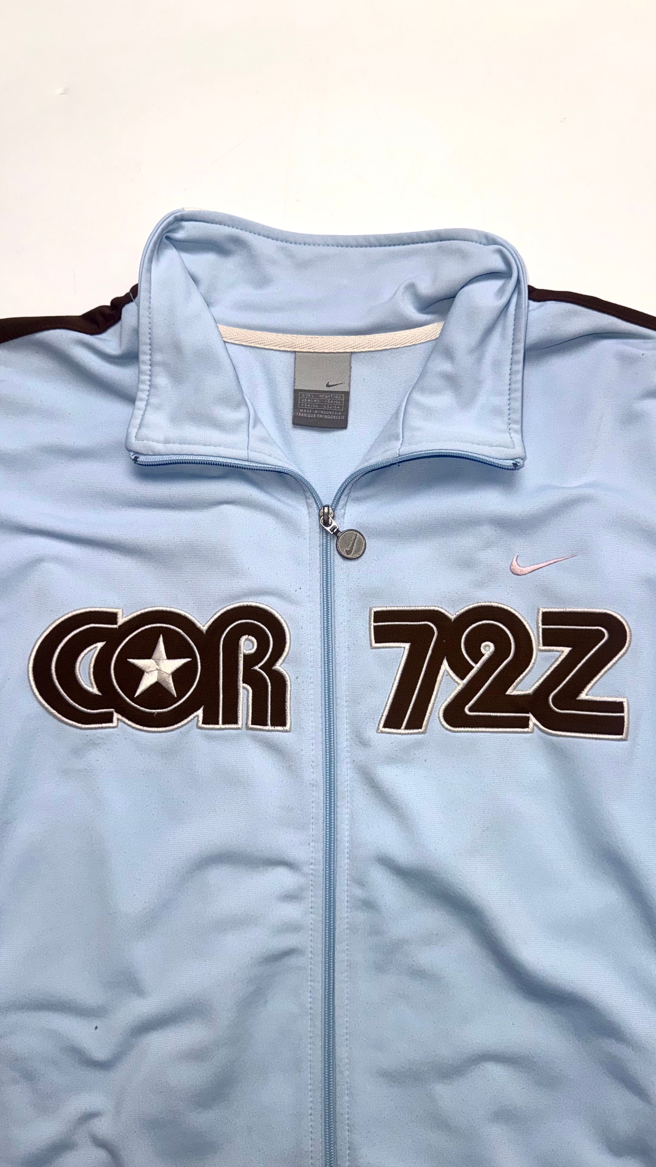 2000s Nike Cortez Baby Blue Track Jacket