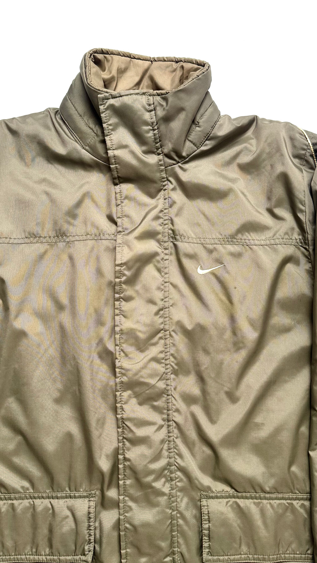 2000s Khaki Nike Lightweight winter jacket
