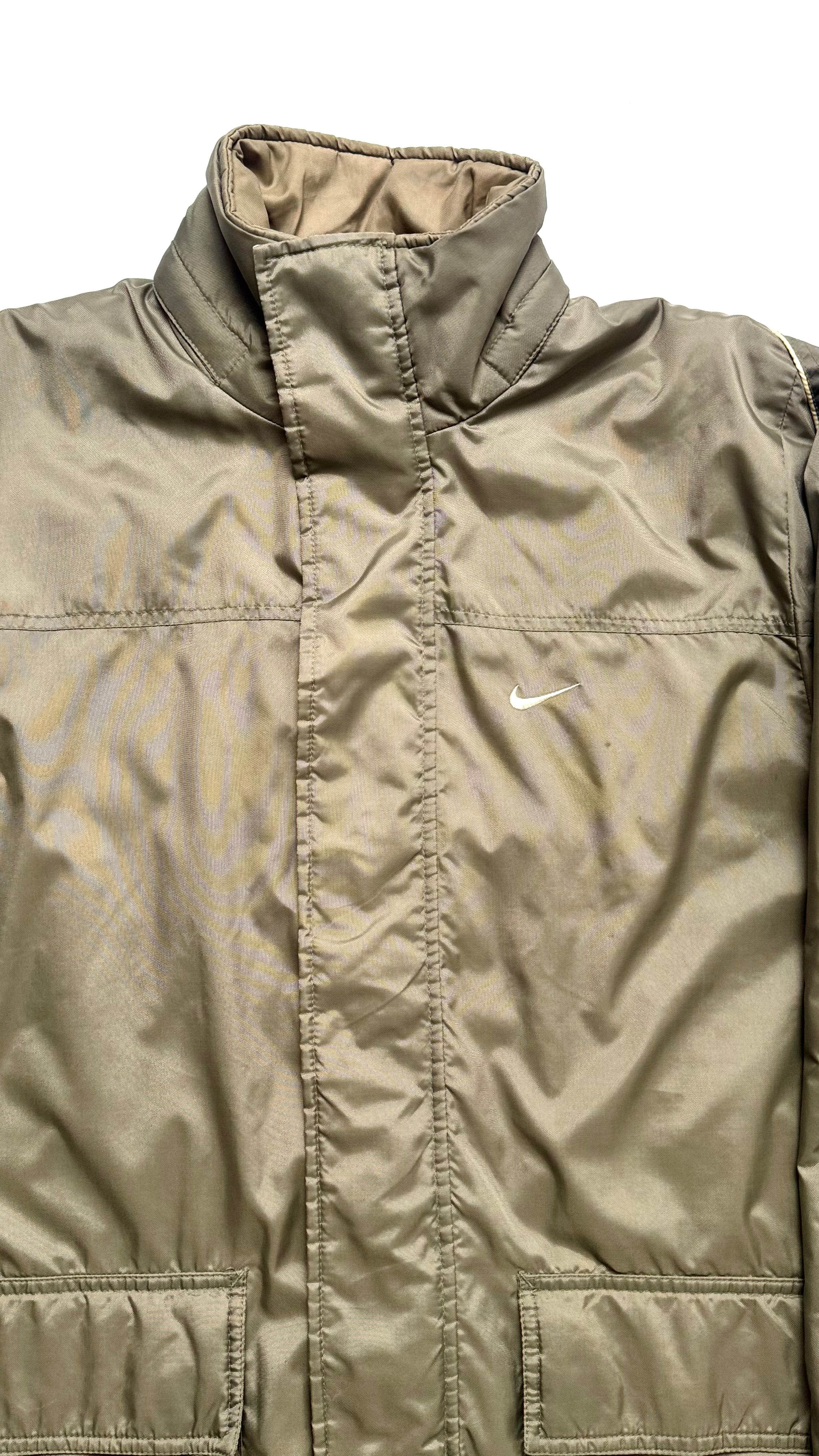 2000s Khaki Nike Lightweight winter jacket