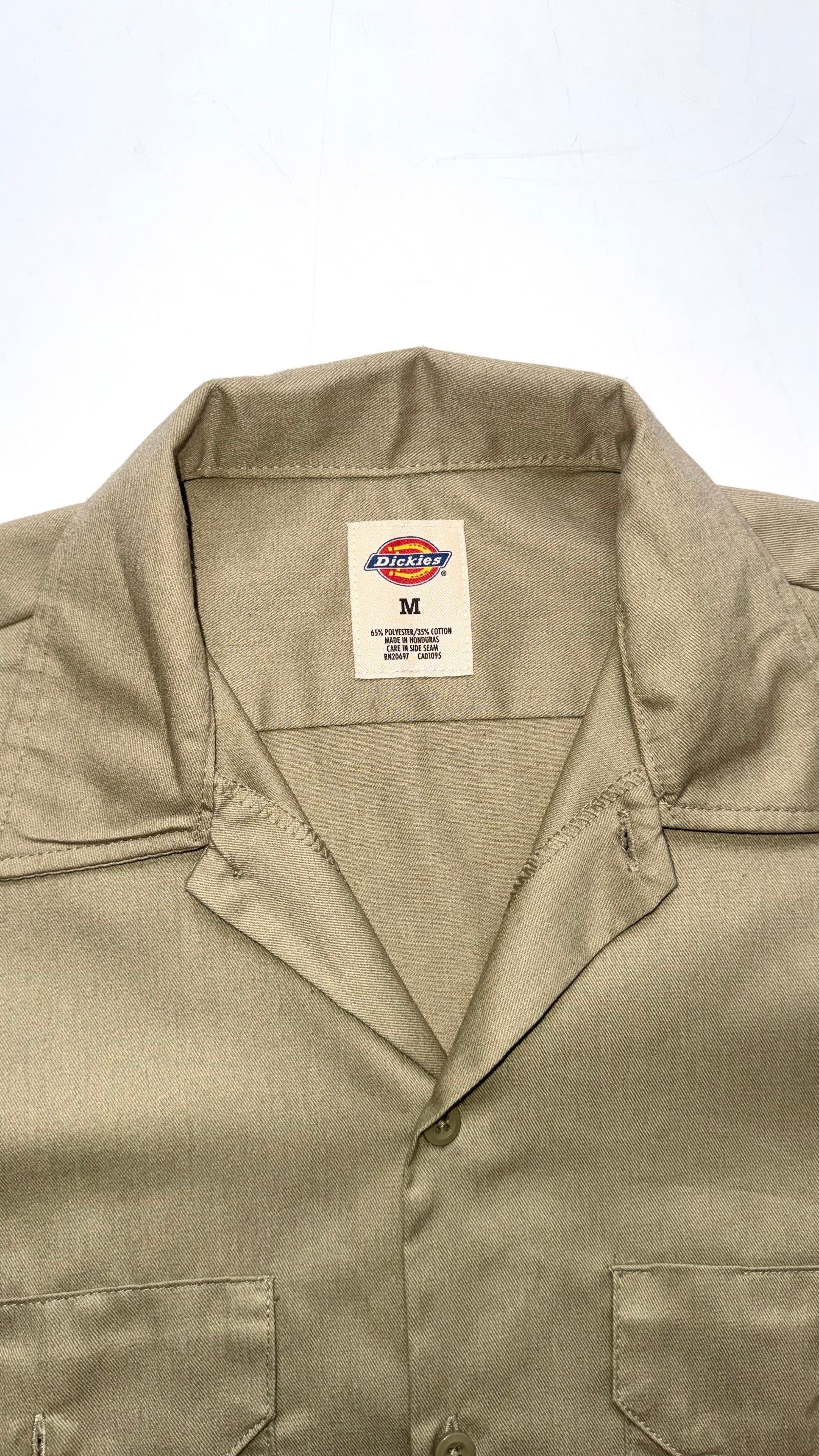 Beige Dickies Button Up Shirt