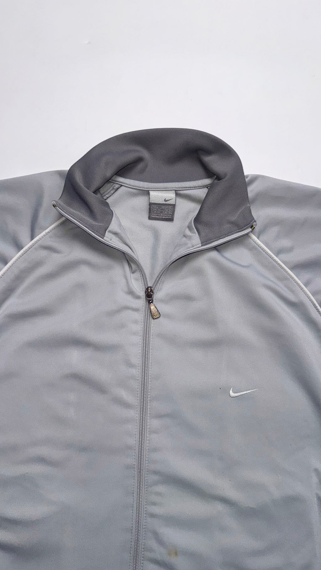 2000s Nike Light Grey Track Jacket