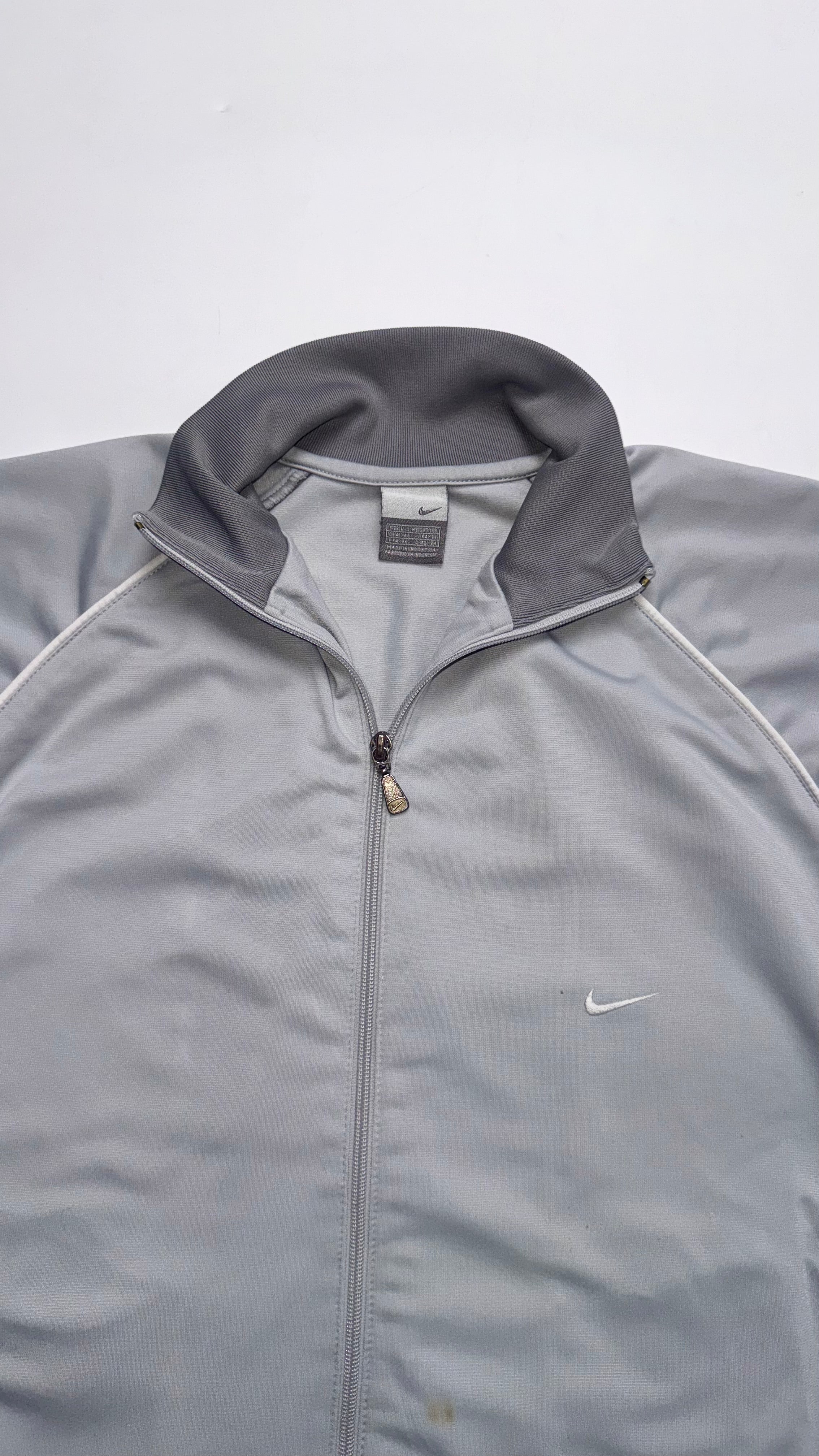 2000s Nike Light Grey Track Jacket